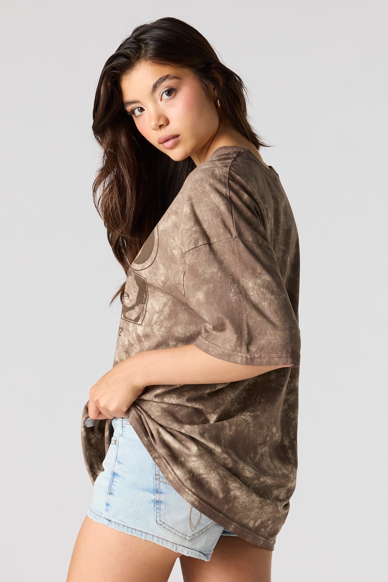 Oversized The Who Graphic Washed T-Shirt