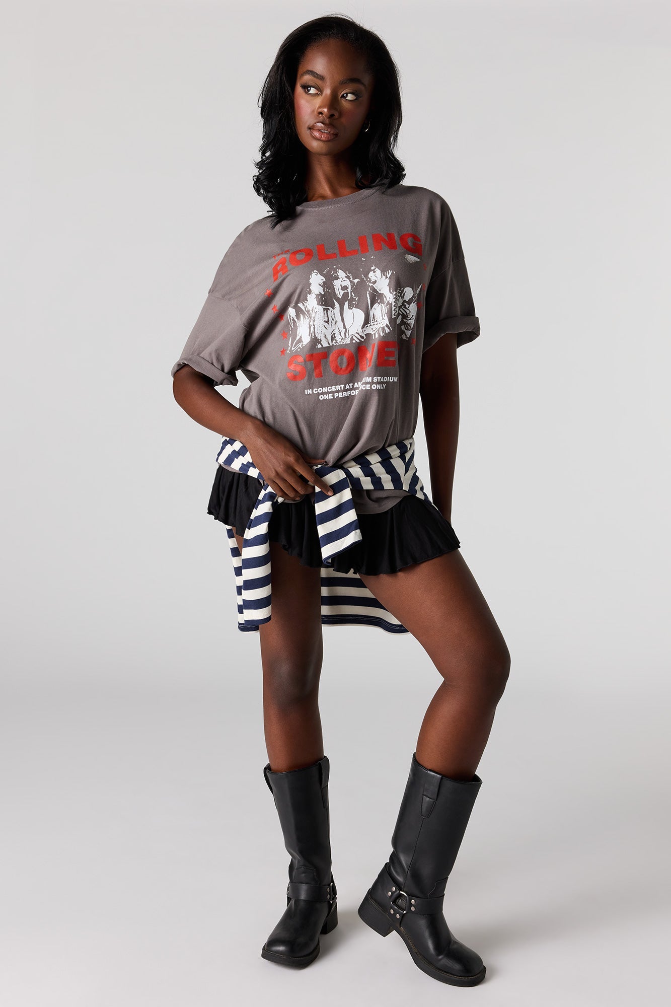 The Rolling Stones Graphic Washed Oversized T-Shirt