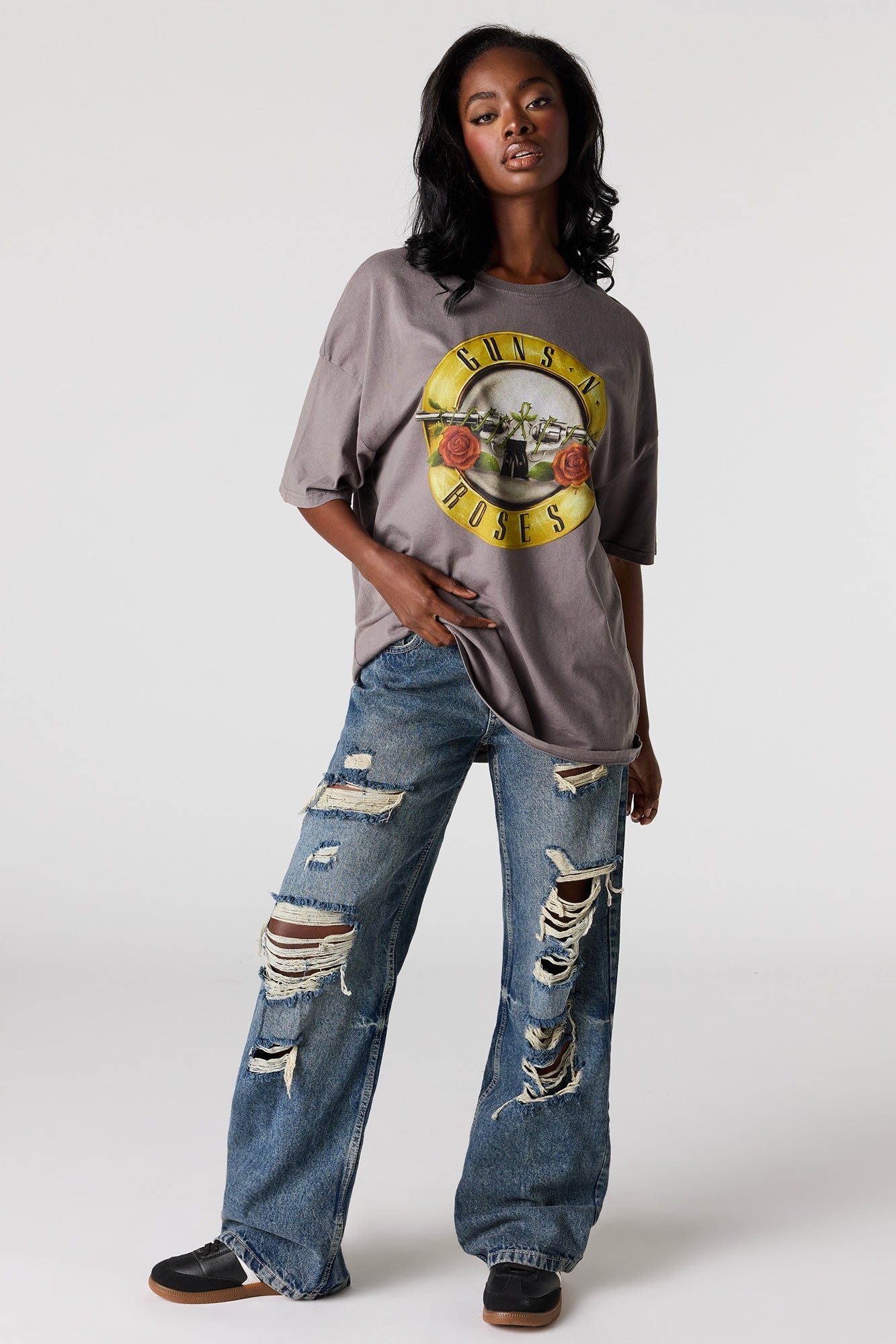 Guns N' Roses Graphic Washed Oversized T-Shirt