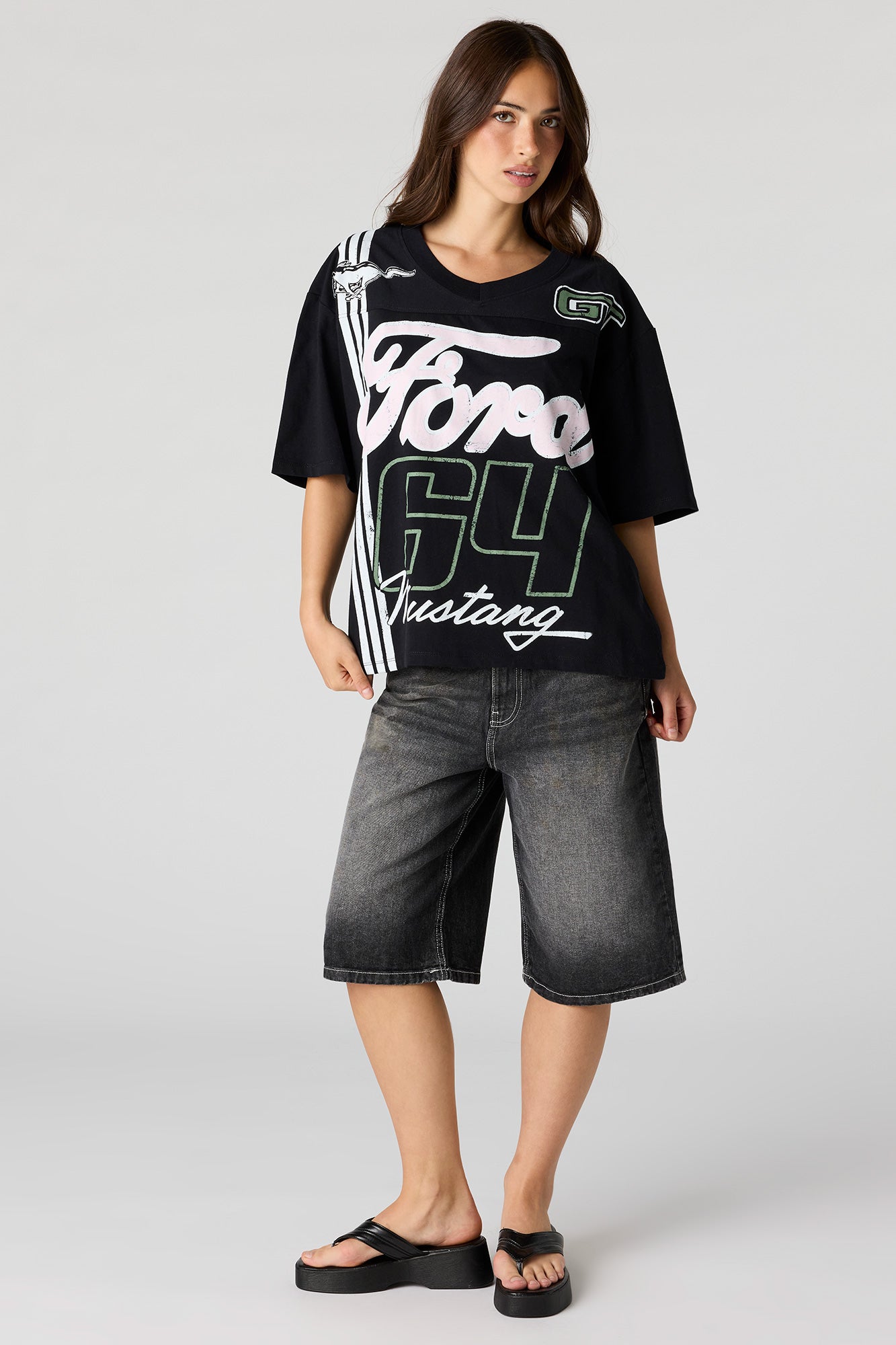 Ford Graphic V-Neck T-Shirt