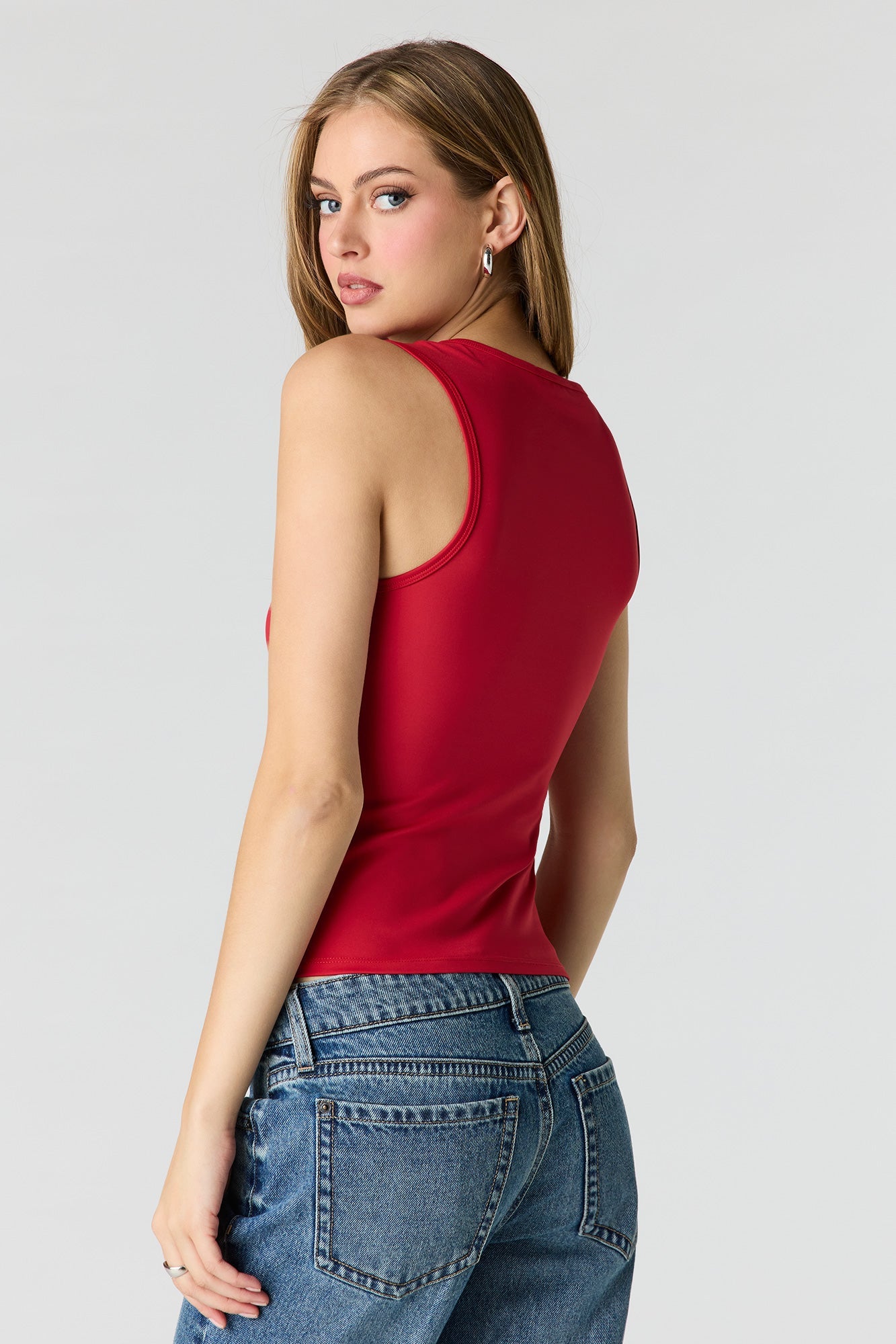 Luxe Heavy Contour Scoop Neck Tank
