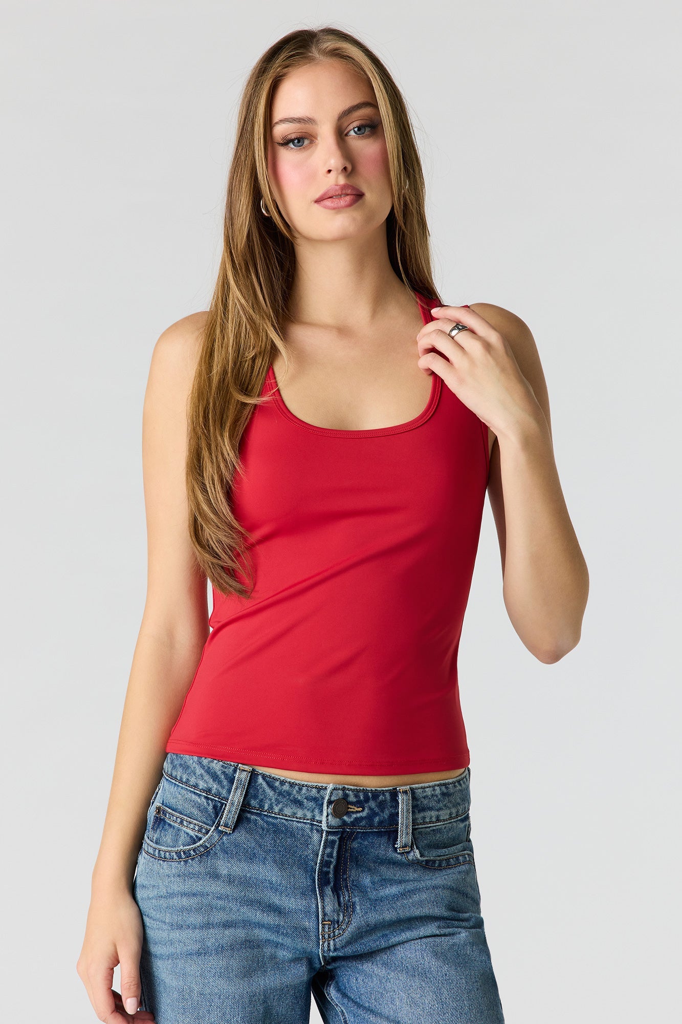 Luxe Heavy Contour Scoop Neck Tank