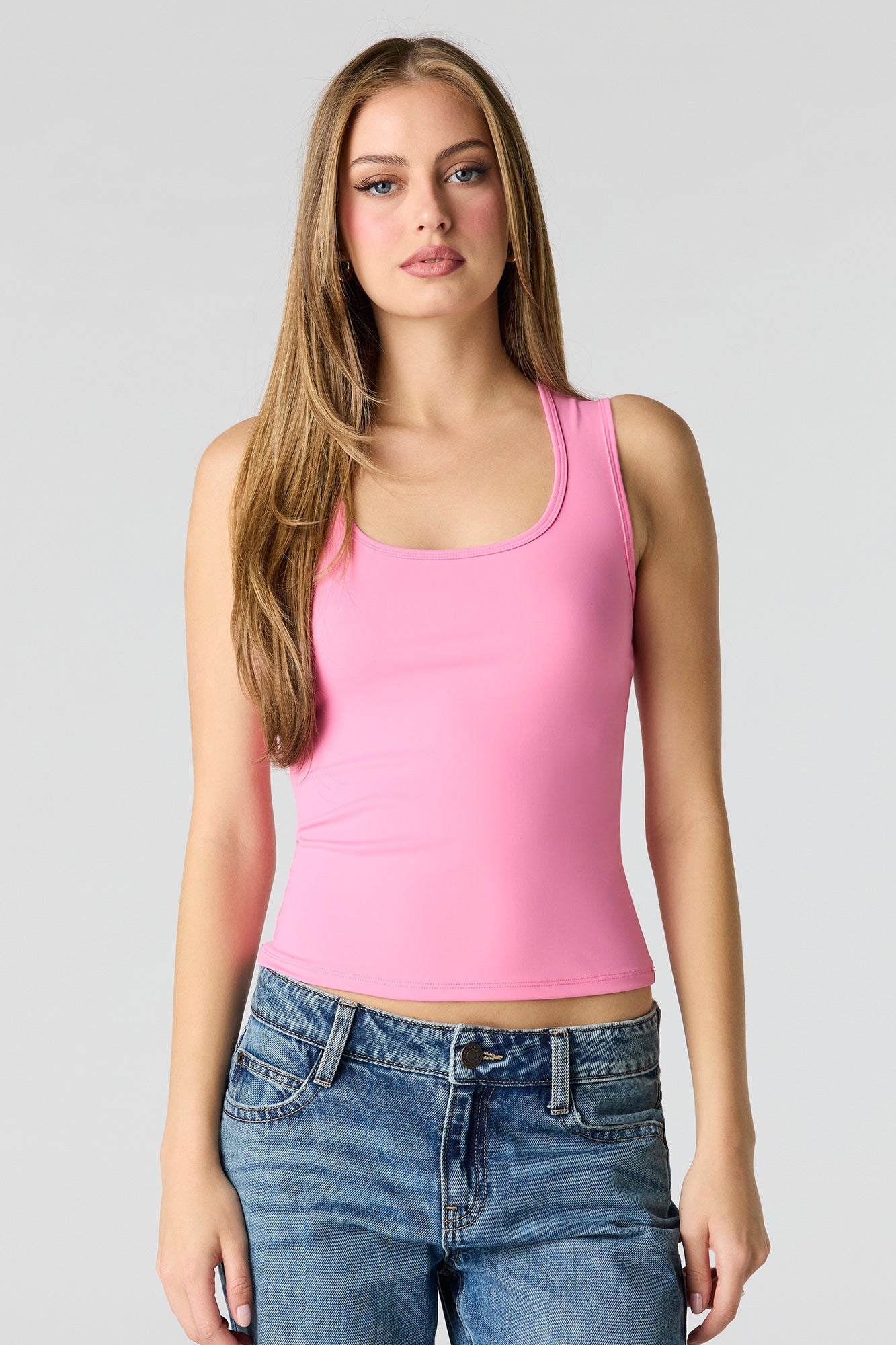 Luxe Heavy Contour Scoop Neck Tank
