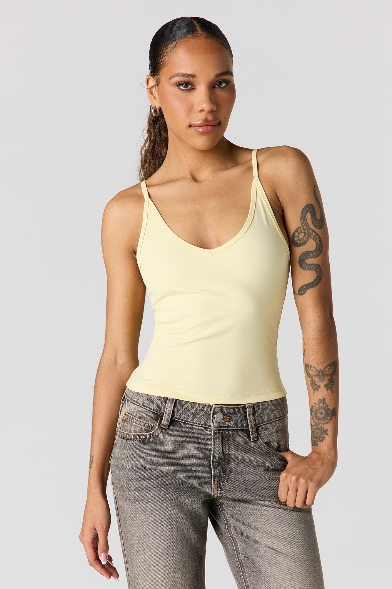 Luxe Heavy Contour V-Neck Cami
