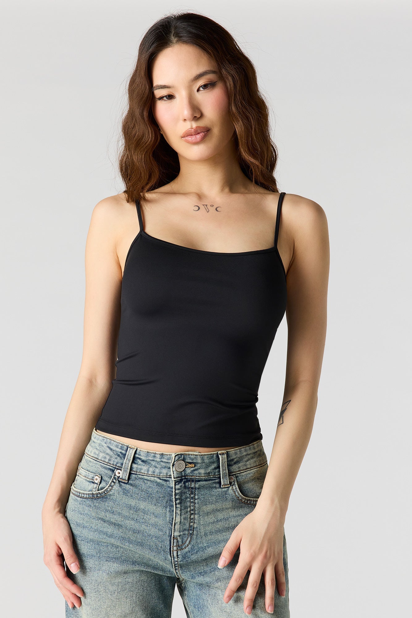 Luxe Heavy Contour Scoop Neck Cami