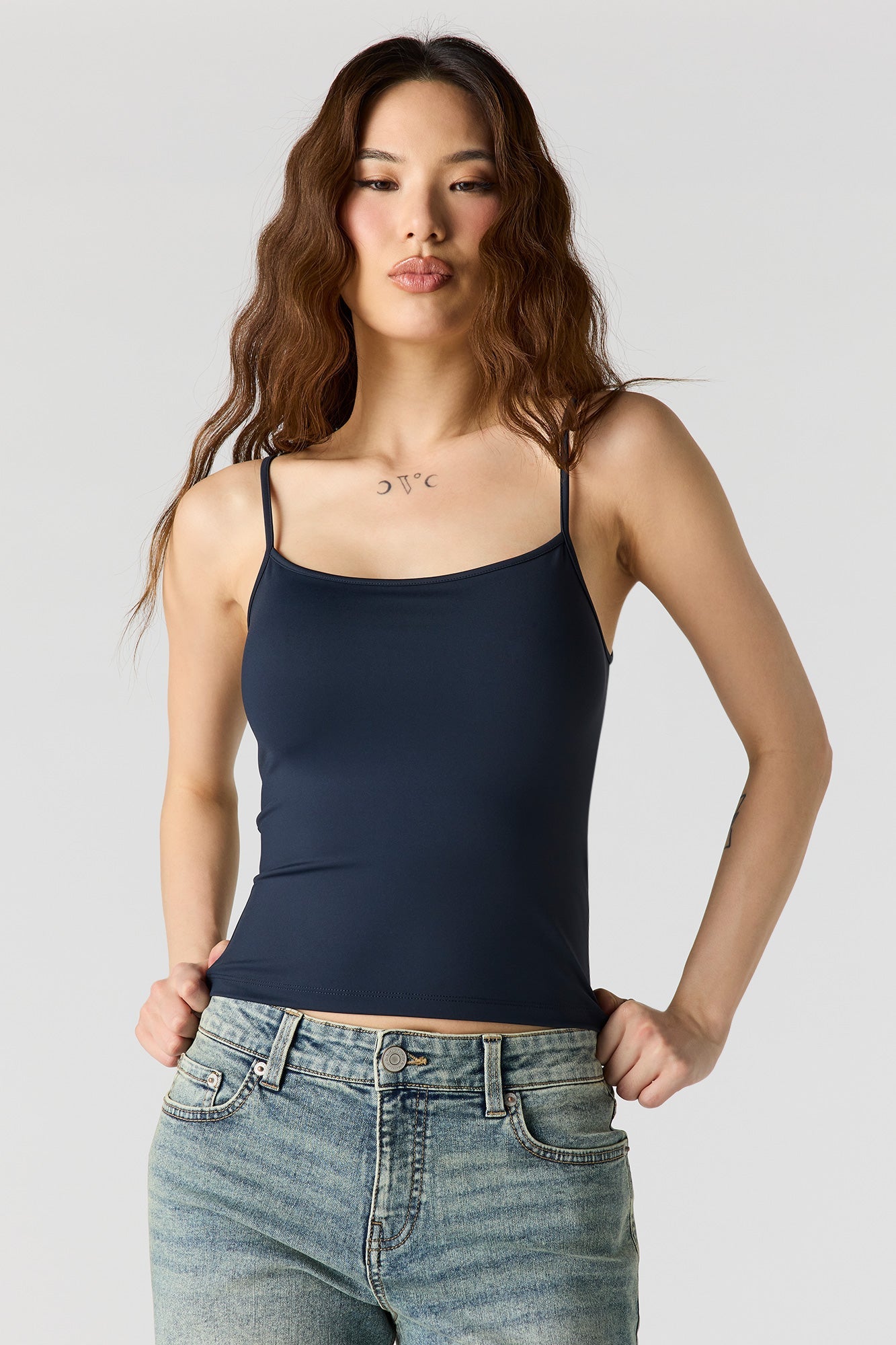 Luxe Heavy Contour Scoop Neck Cami