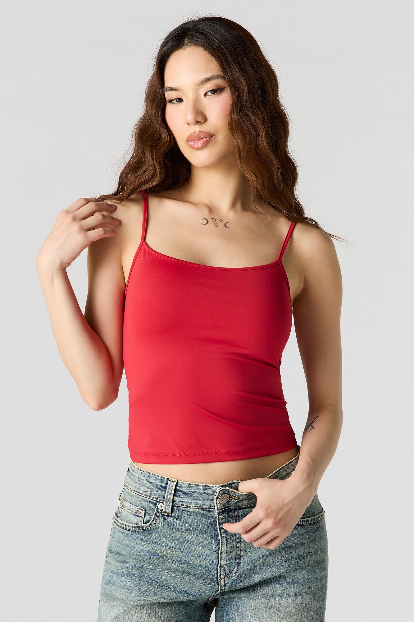 Luxe Heavy Contour Scoop Neck Cami