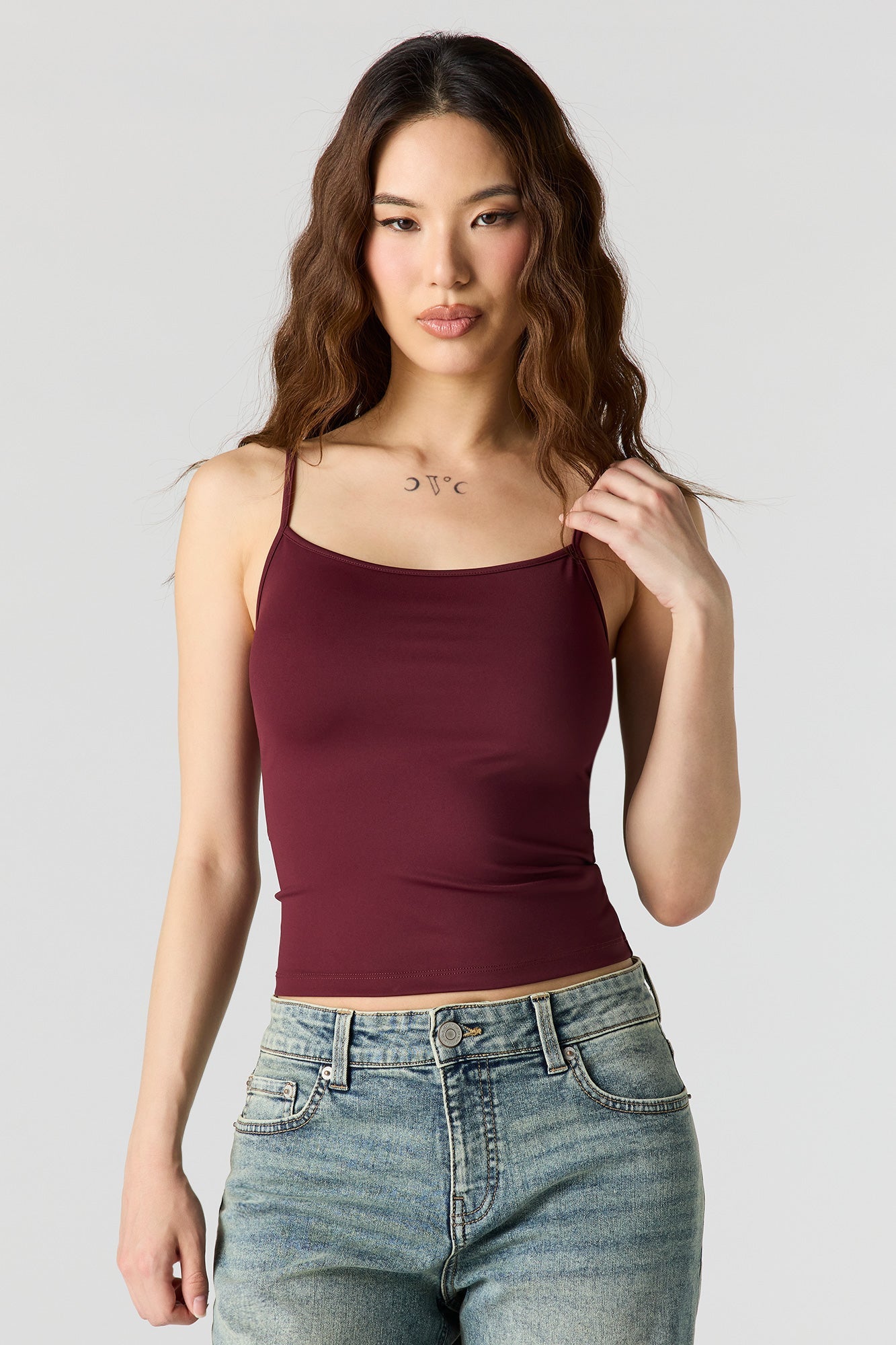 Luxe Heavy Contour Scoop Neck Cami