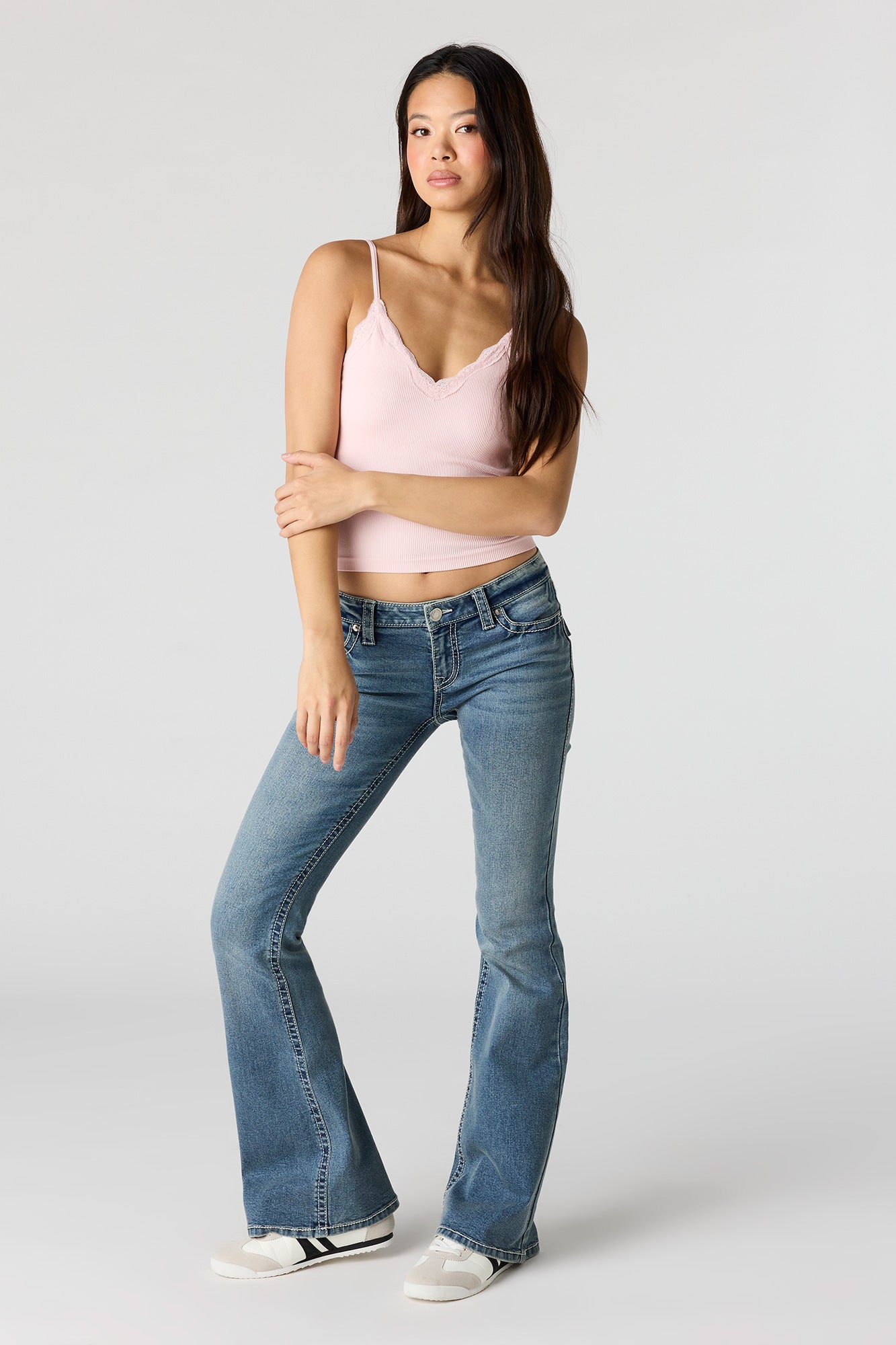 Seamless Lace Trim Cami
