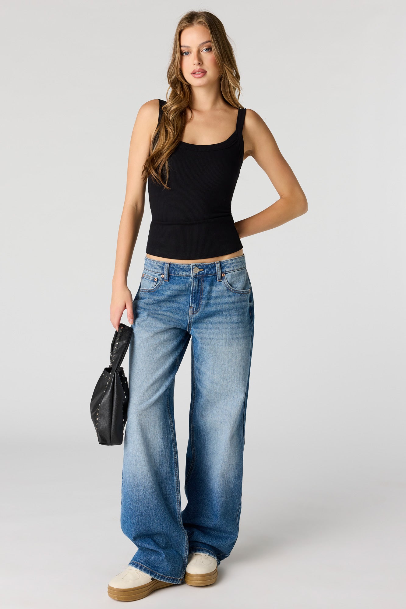 Ribbed Scoop Neck Tank