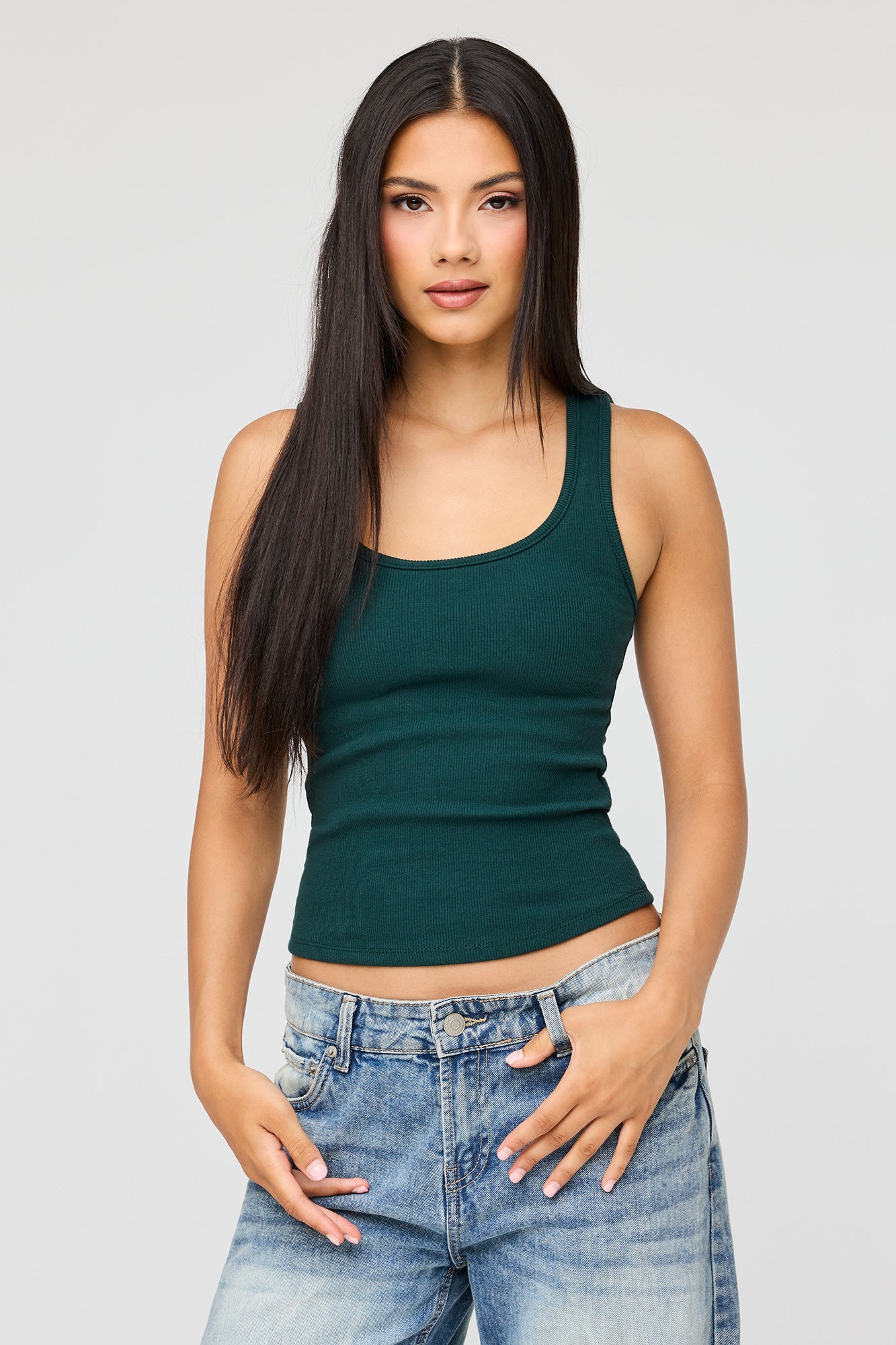 Braless Ribbed Tank