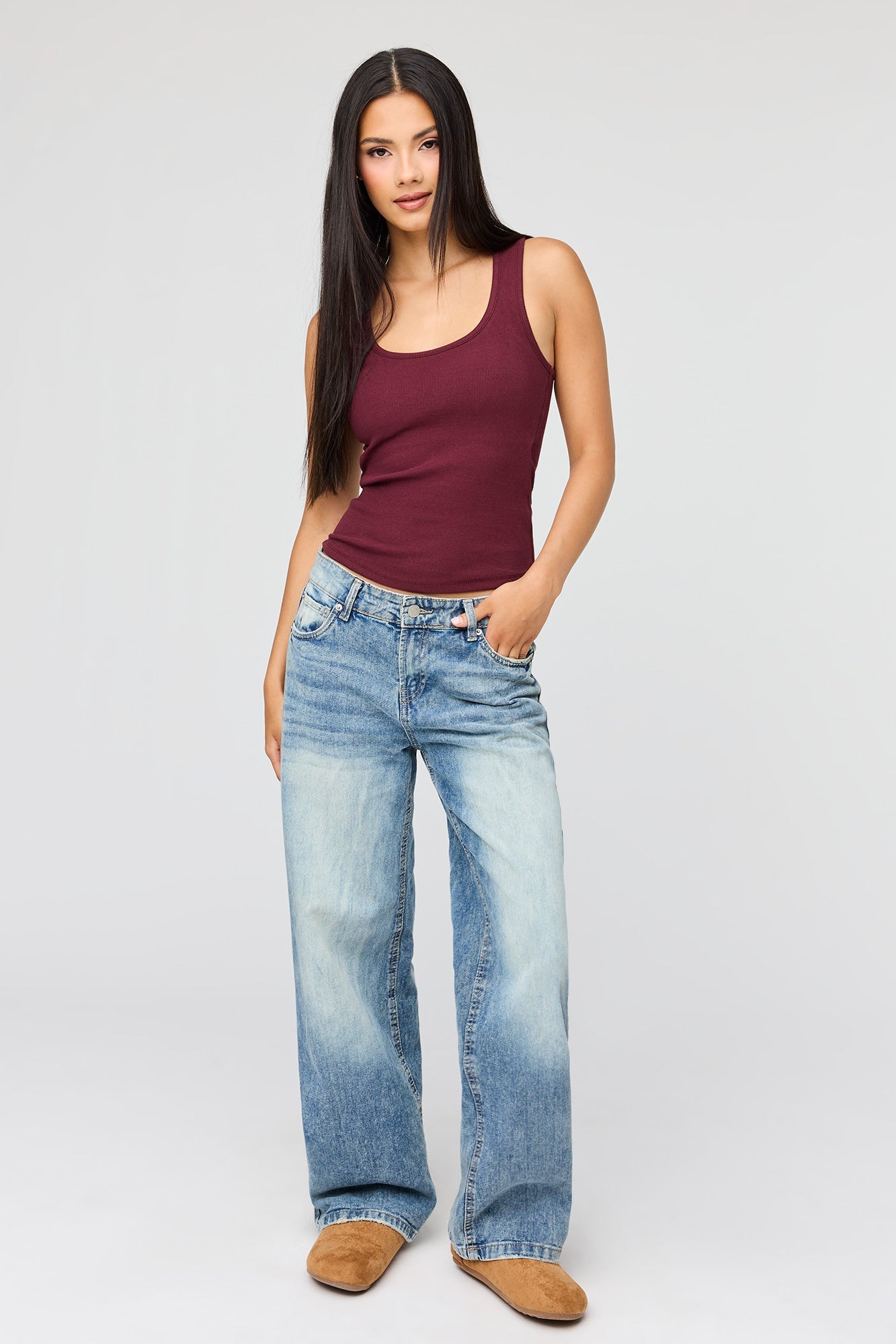 Braless Ribbed Tank