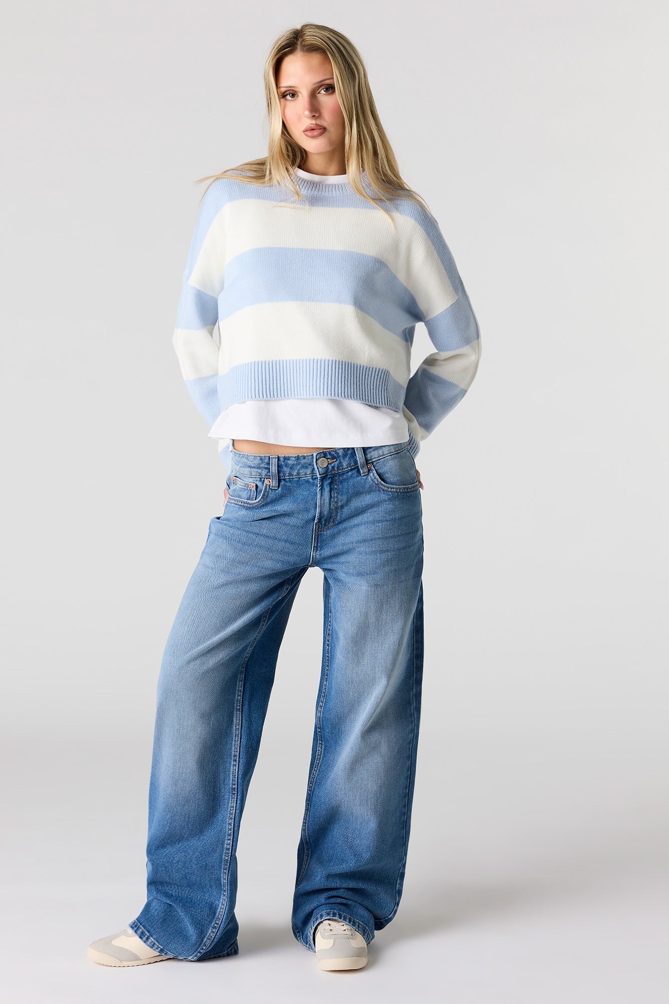 Brooklyn Low Rise Baggy Dark Jean