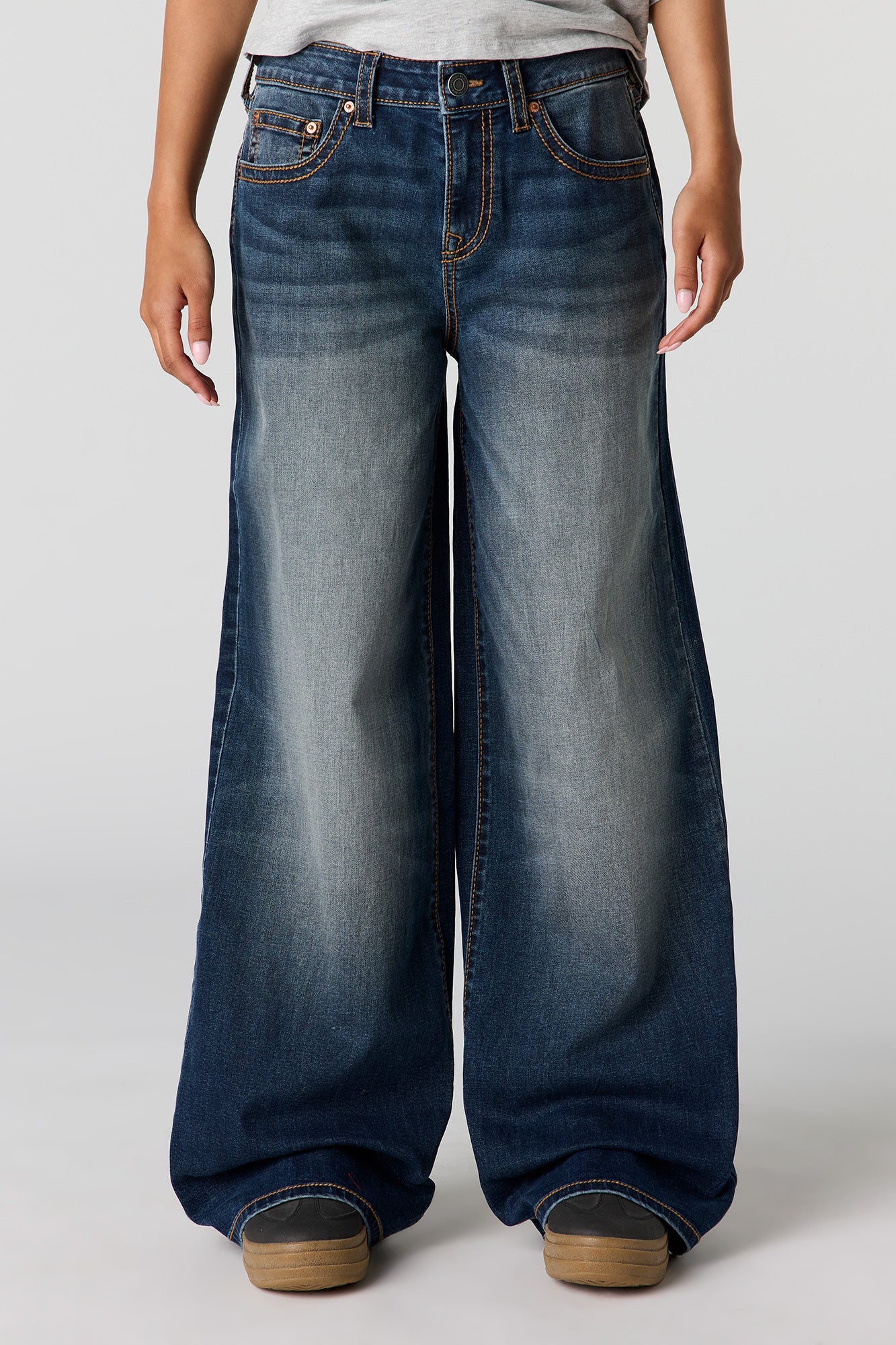 Soho Stretch Low Rise Super Baggy Dark Jean