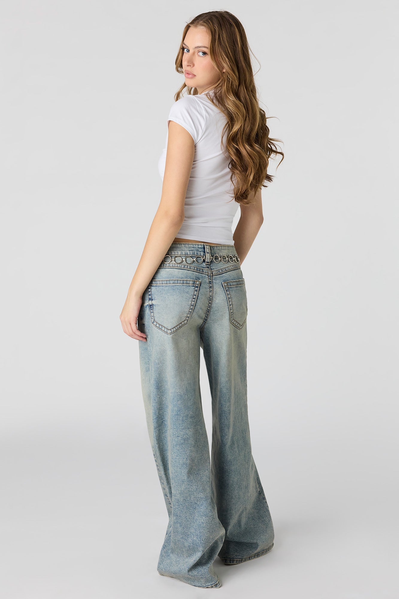 Soho Stretch Mid Rise Super Baggy Vintage Medium Jean