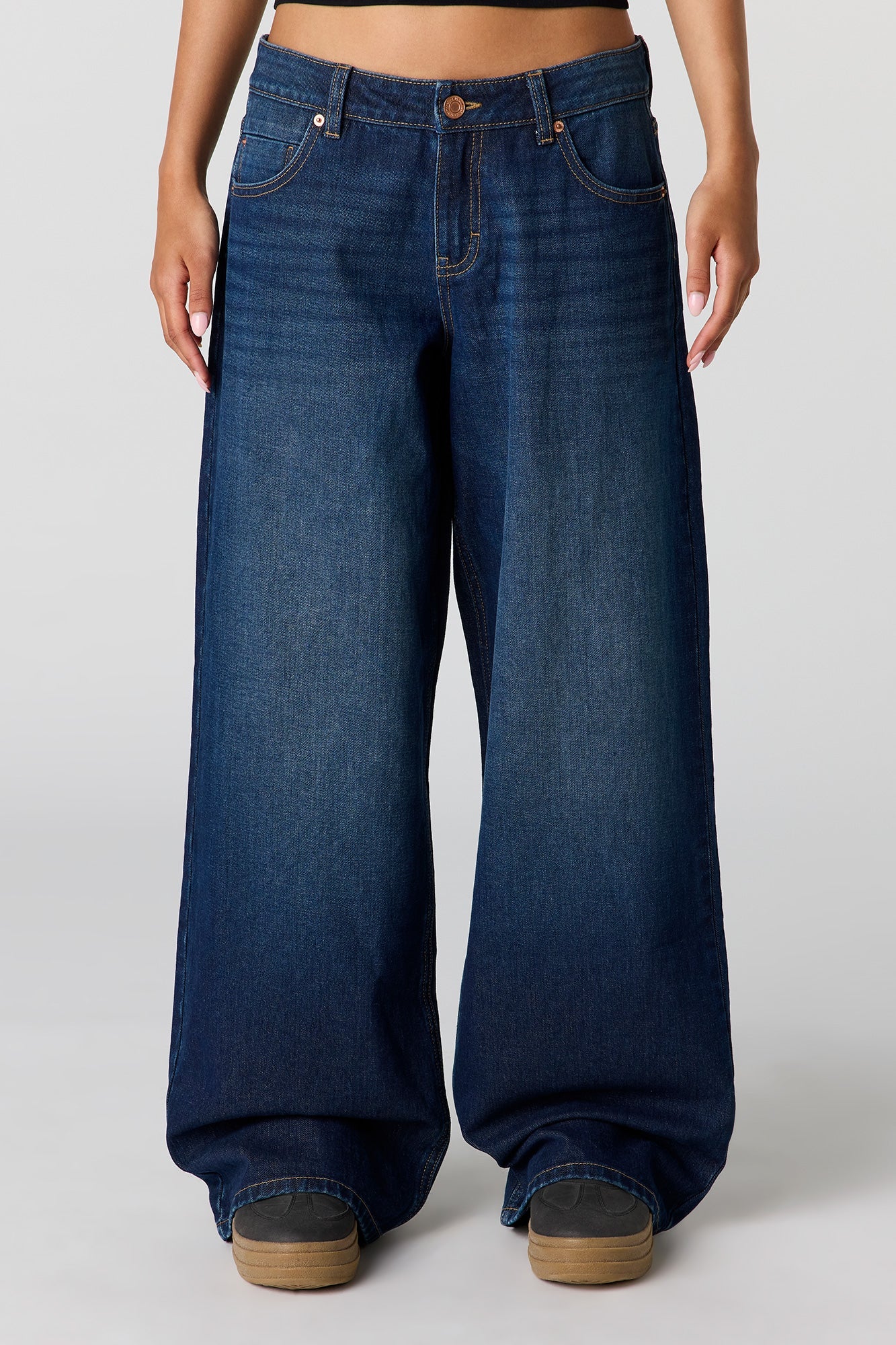 London Low Rise Super Baggy Dark Jean