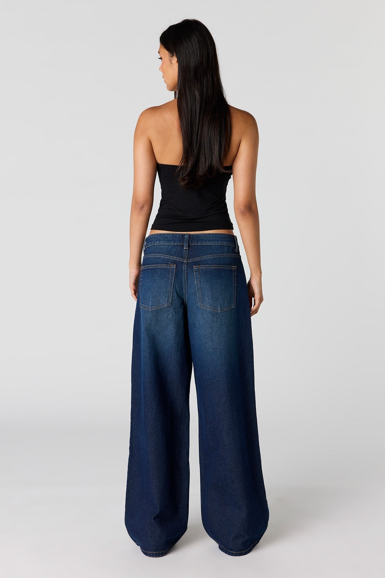 London Low Rise Super Baggy Dark Jean