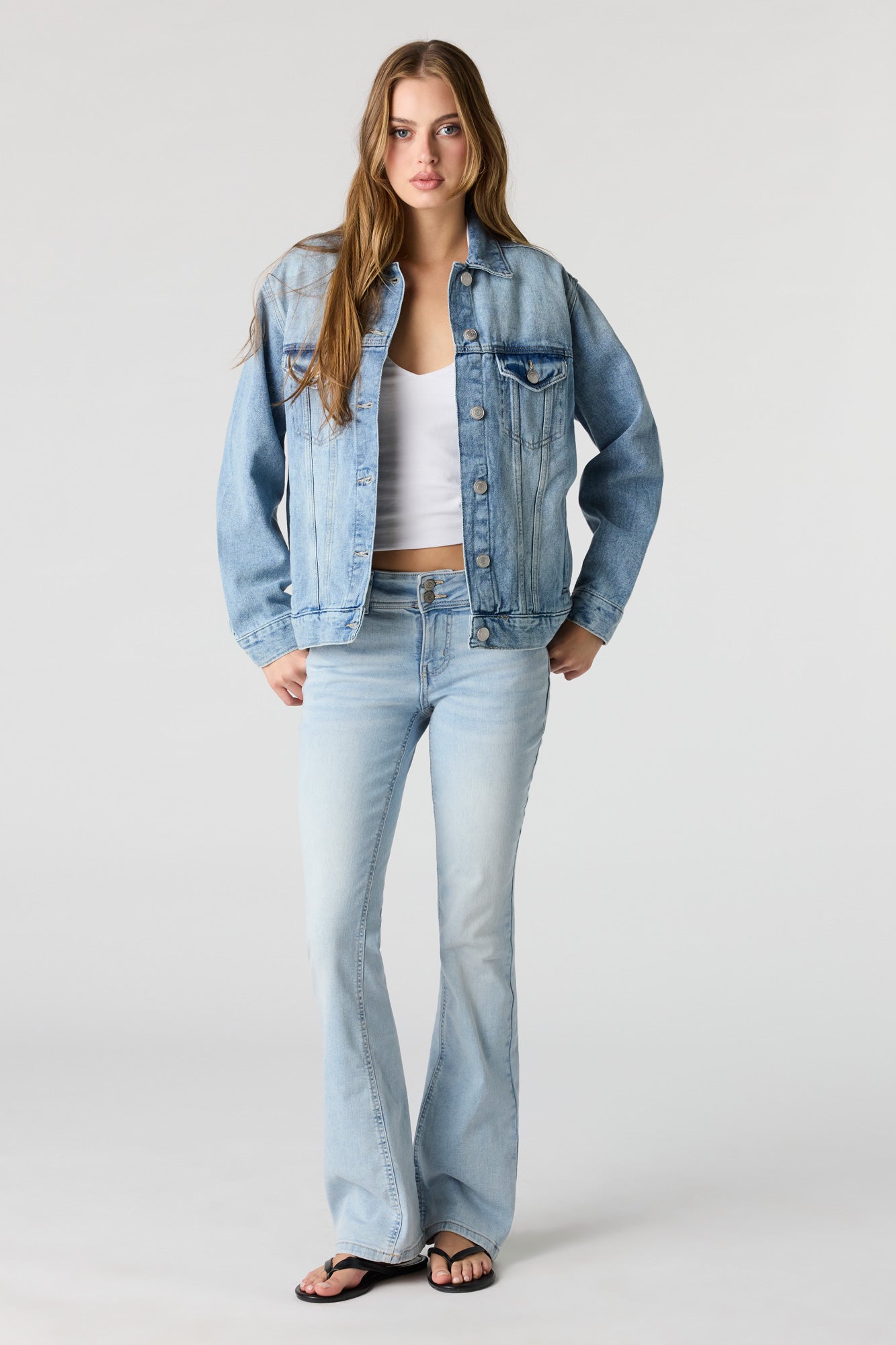 Stretch Low Rise Bootcut Light Jean