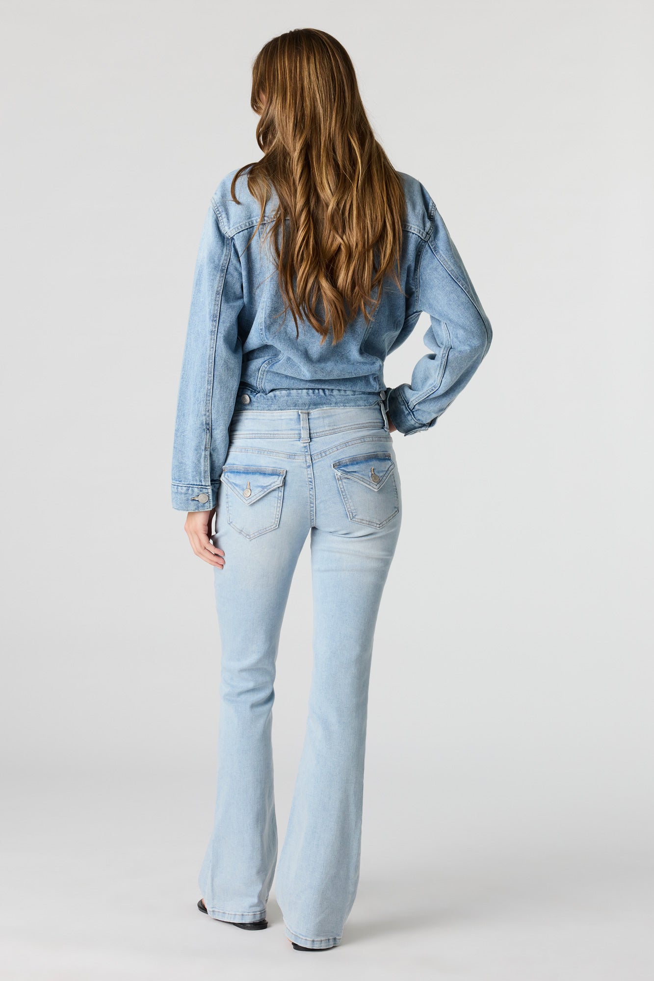 Stretch Low Rise Bootcut Light Jean