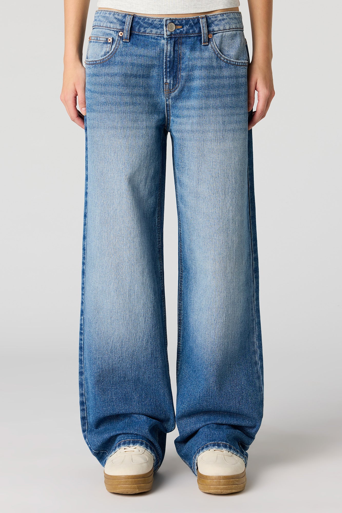 Brooklyn Low Rise Baggy Dark Jean