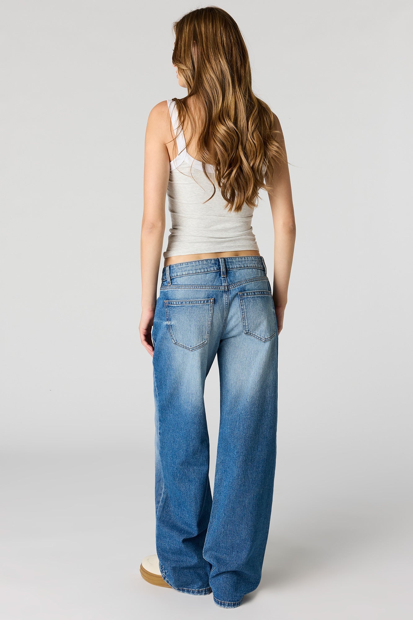 Brooklyn Low Rise Baggy Dark Jean