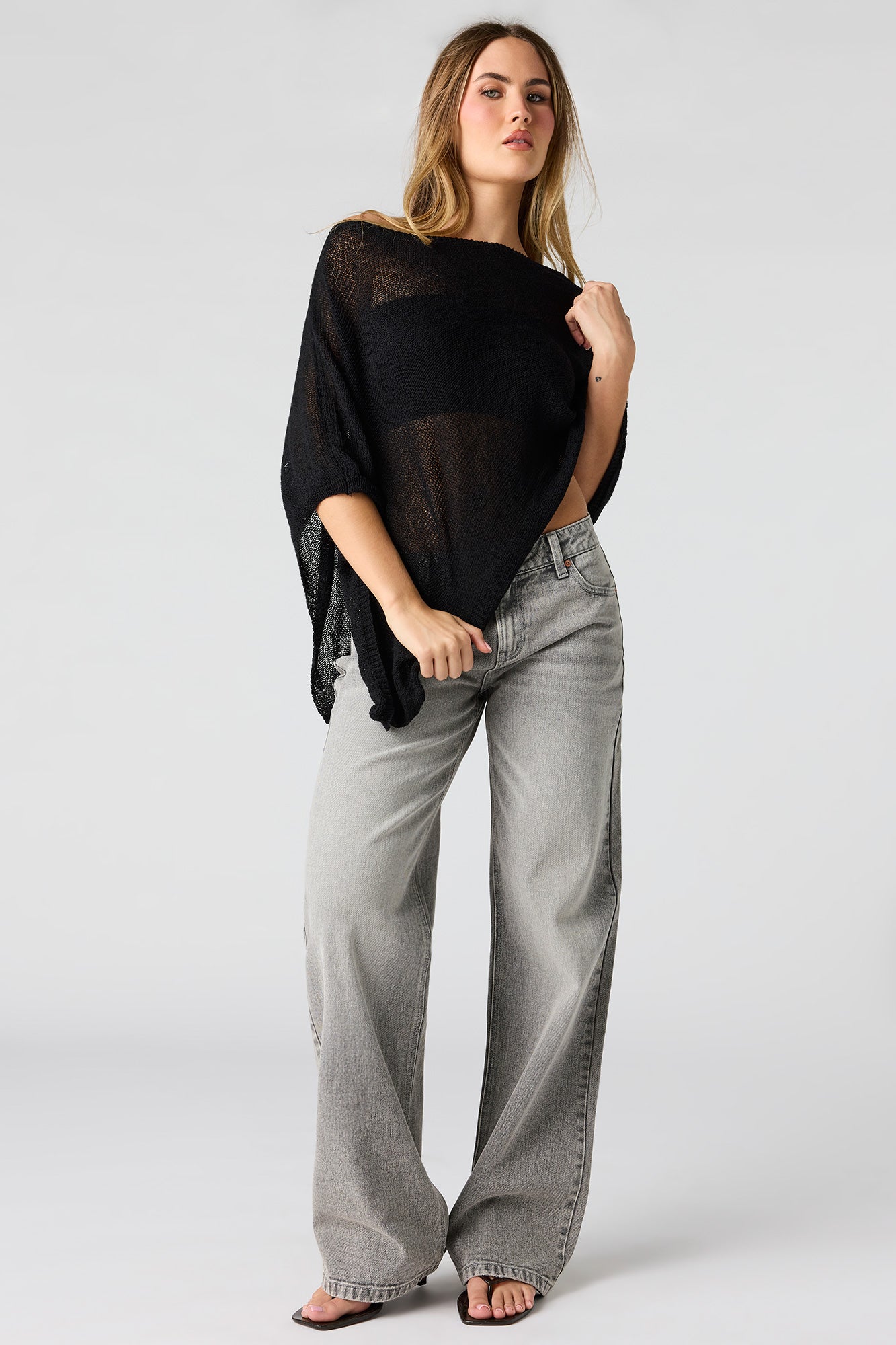 Brooklyn Low Rise Baggy Grey Jean