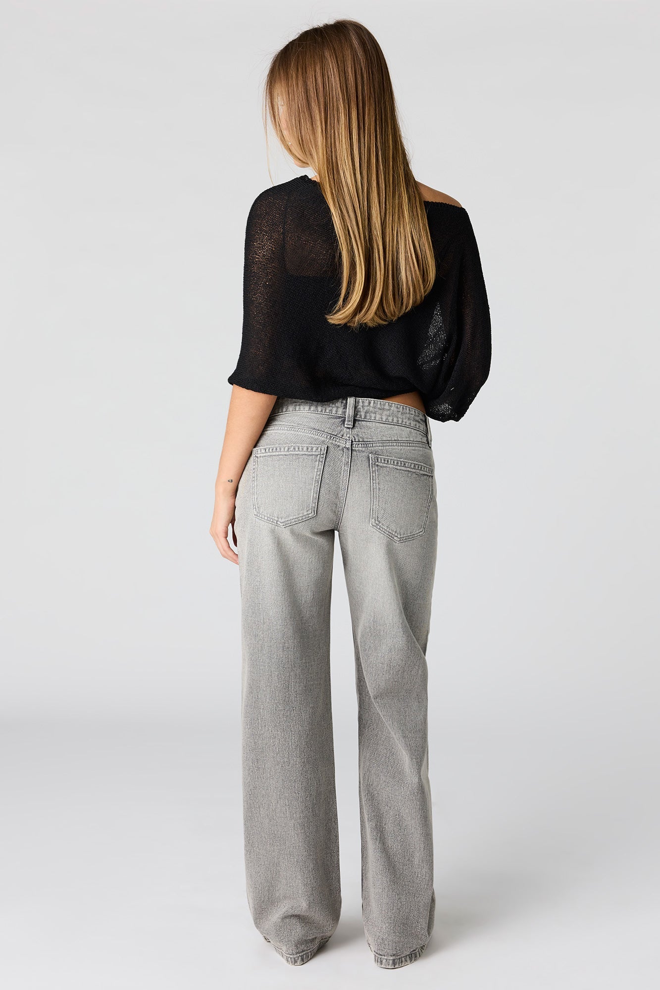 Brooklyn Low Rise Baggy Grey Jean