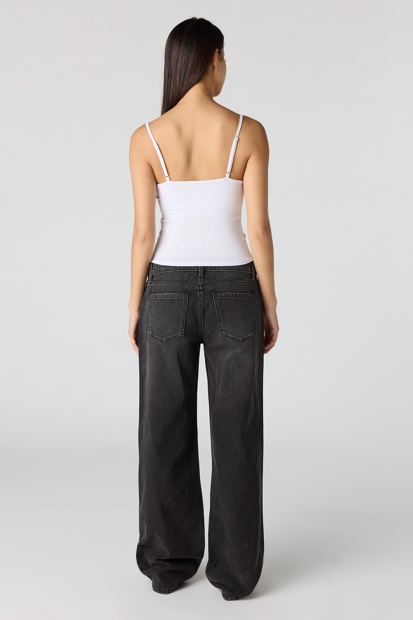 Brooklyn Low Rise Baggy Washed Black Jean