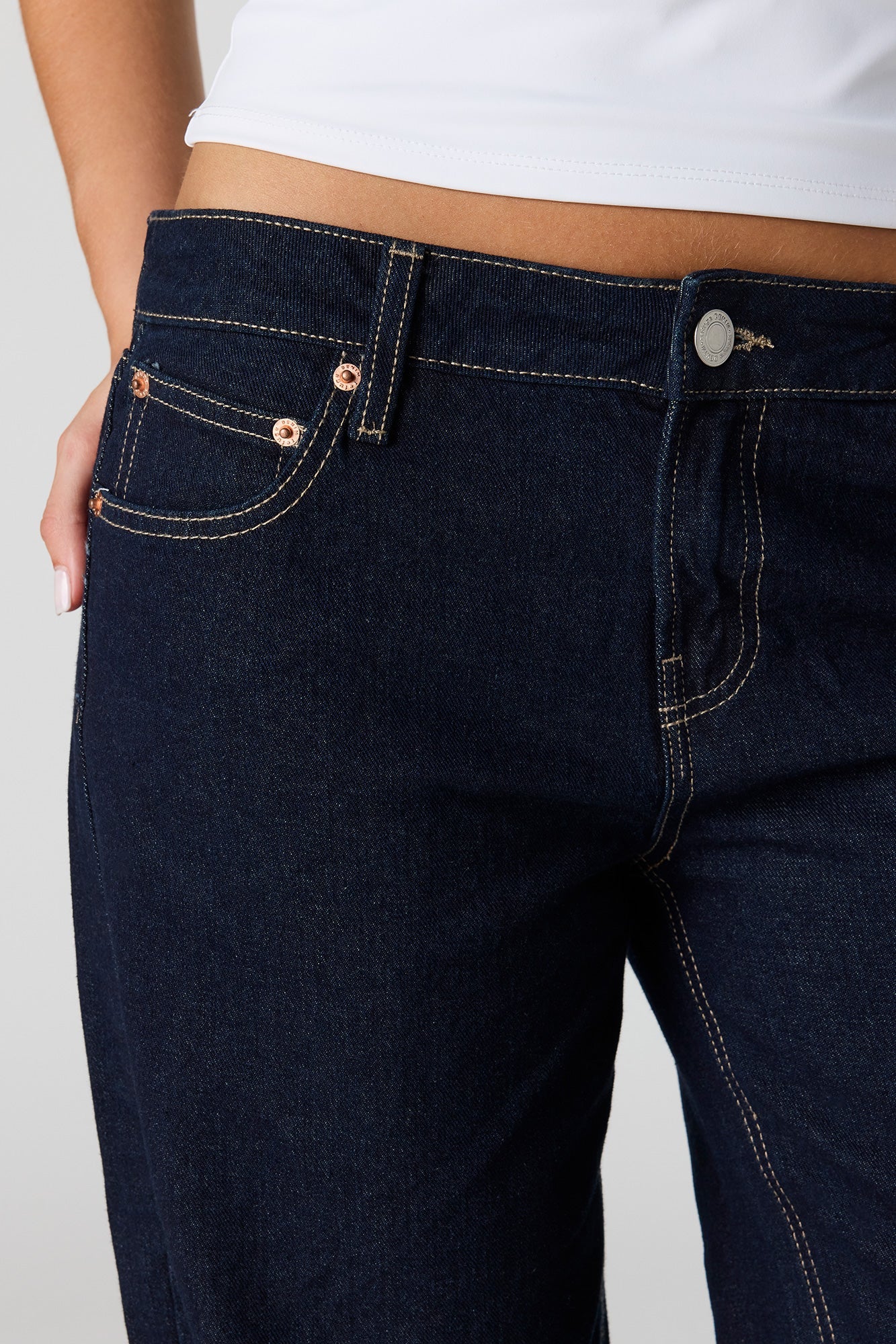 Brooklyn Low Rise Baggy Rinse Jean