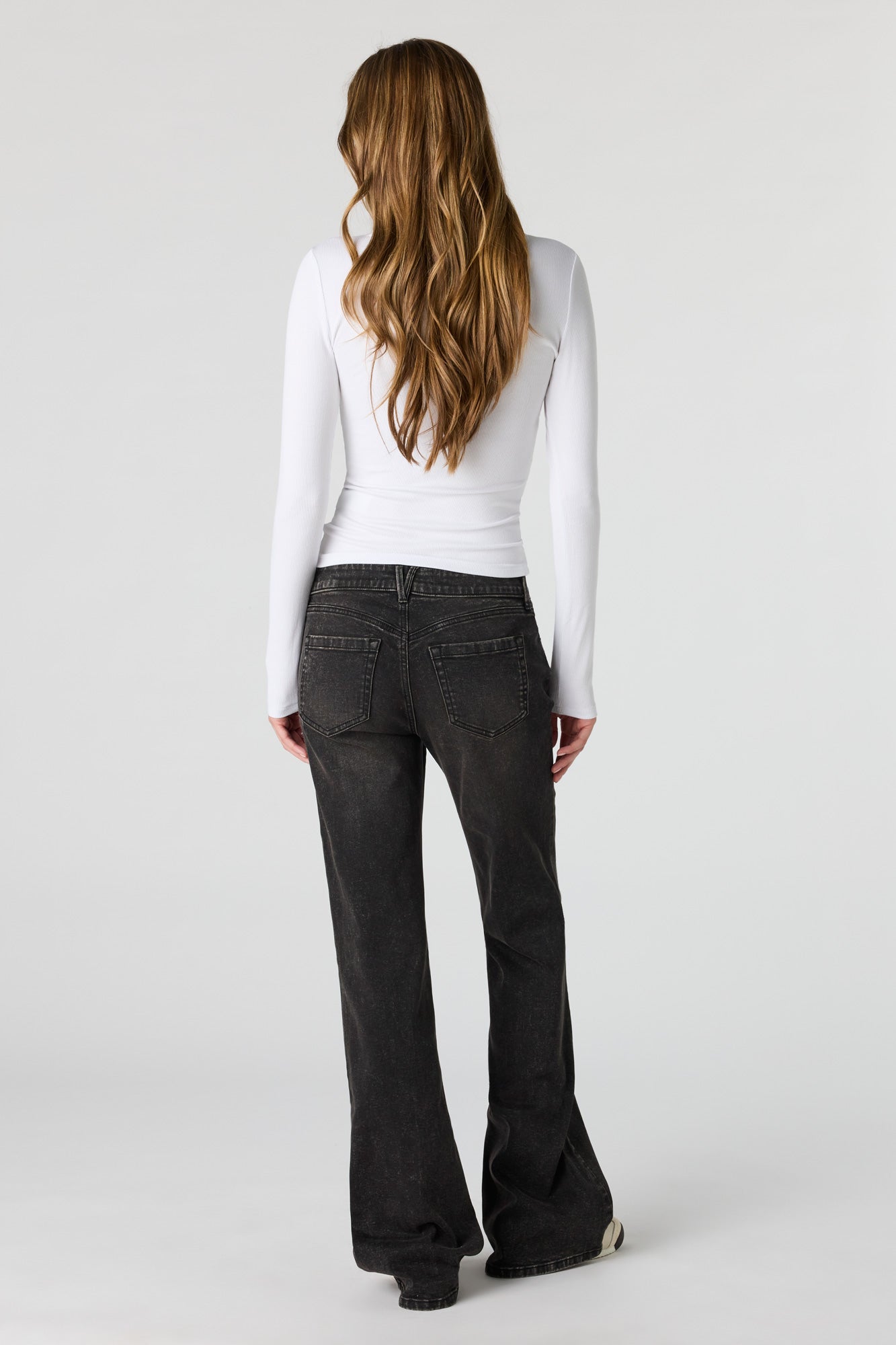 Stretch Low Rise Relaxed Flare Jean