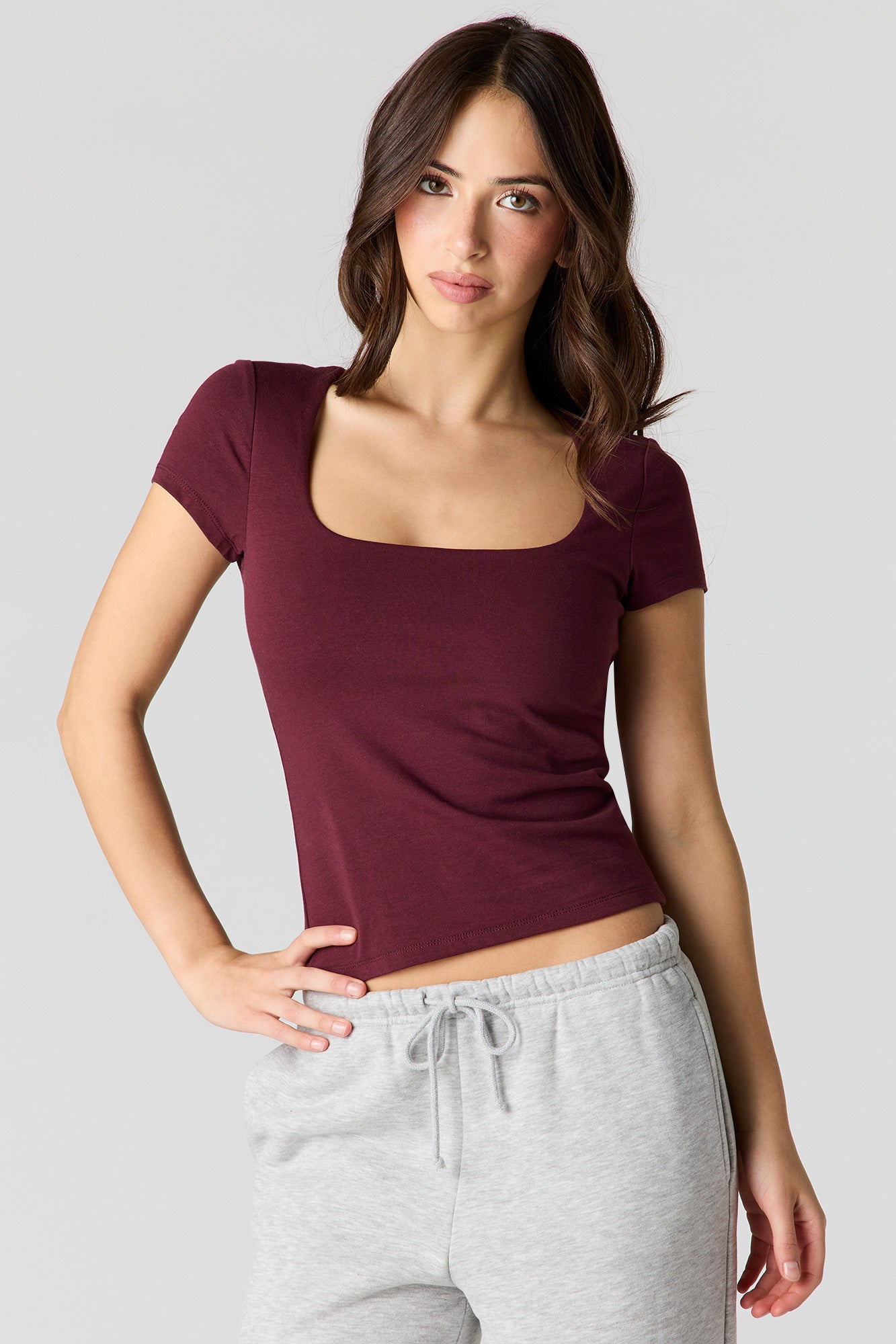 Soft Contour Classic Square Neck T-Shirt