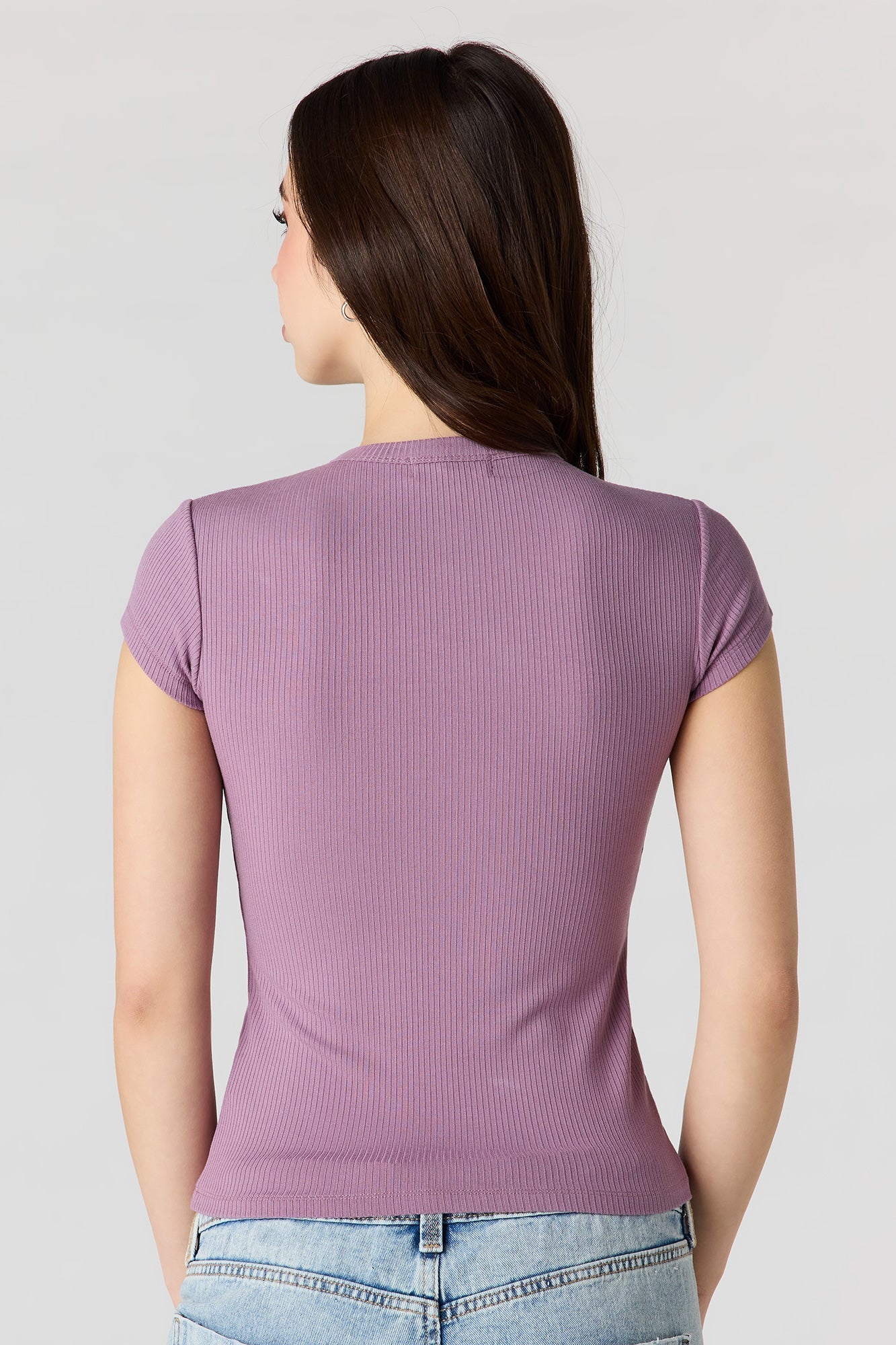 Ribbed Classic Henley Top