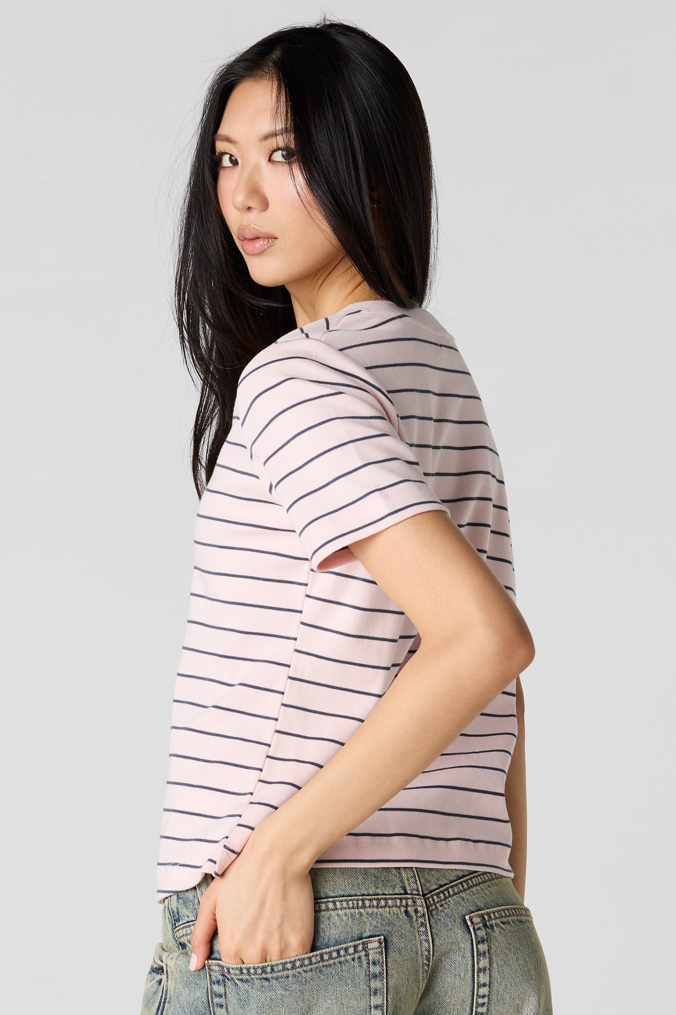Luxe Heavy Cotton Boxy V-Neck T-Shirt