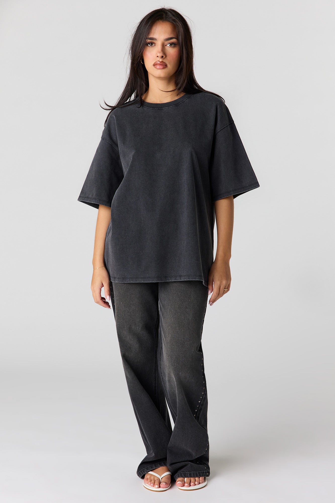 Luxe Heavy Cotton Washed Boyfriend T-Shirt
