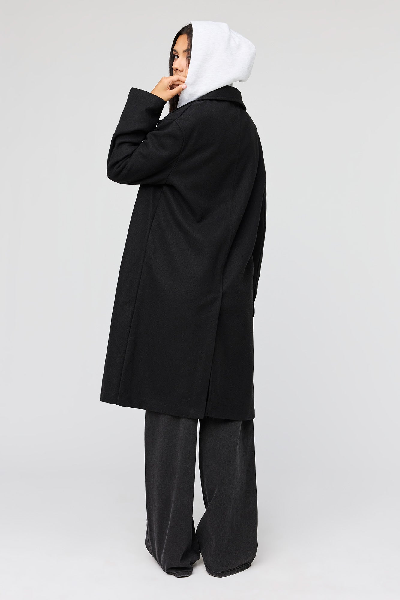 Faux Wool Coat