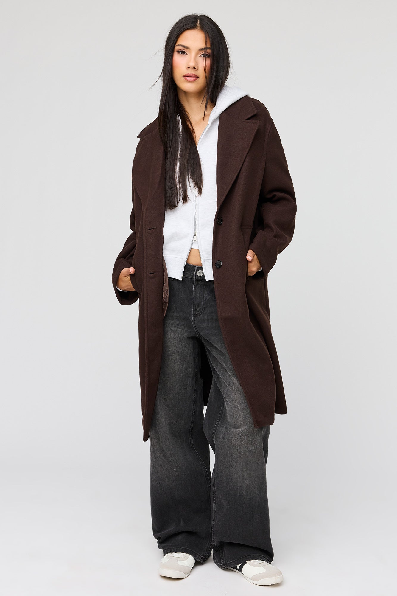 Faux Wool Coat