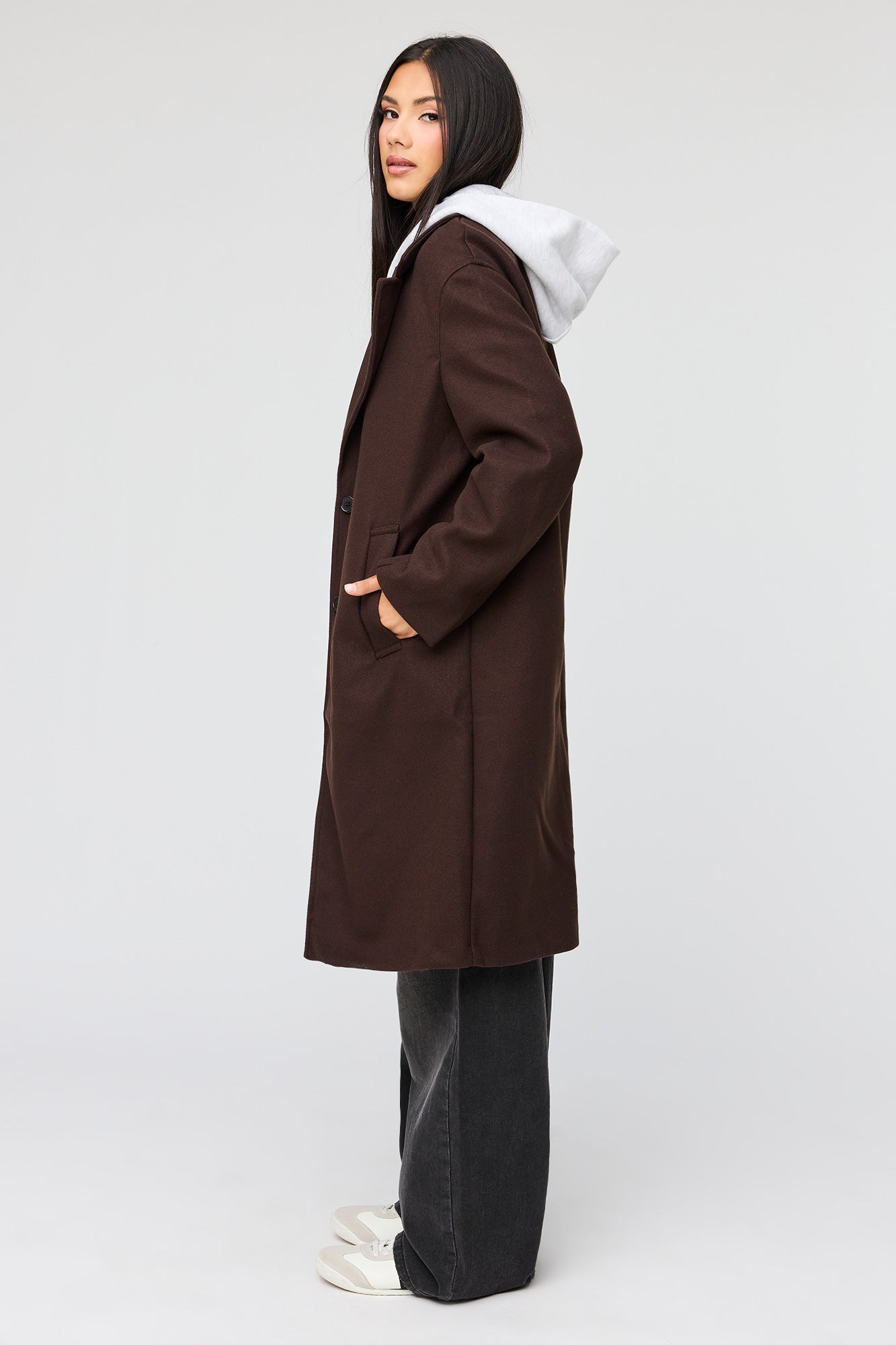 Faux Wool Coat