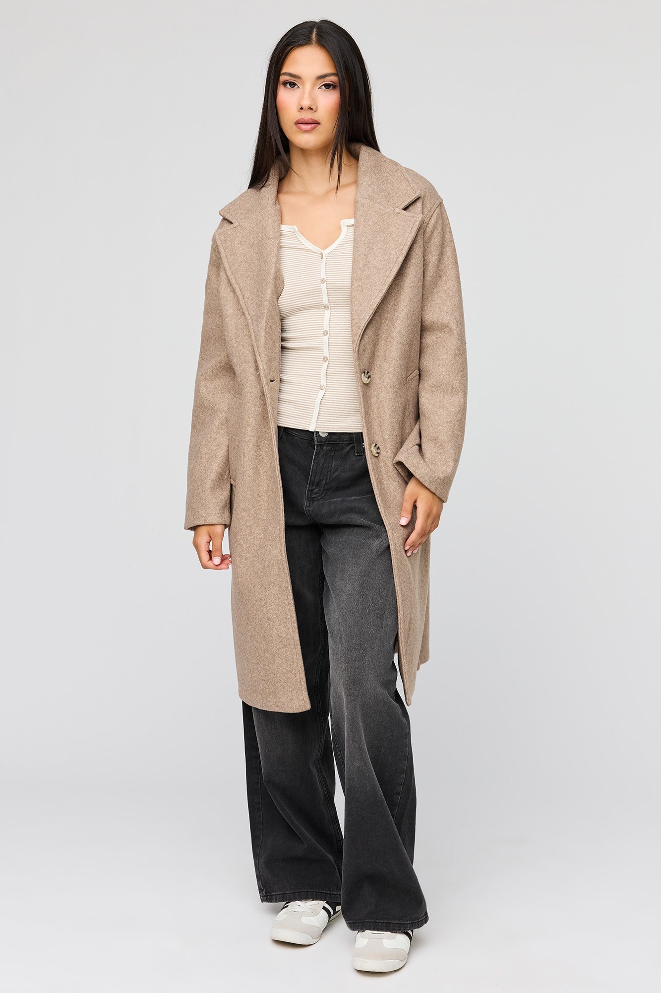 Faux Wool Coat