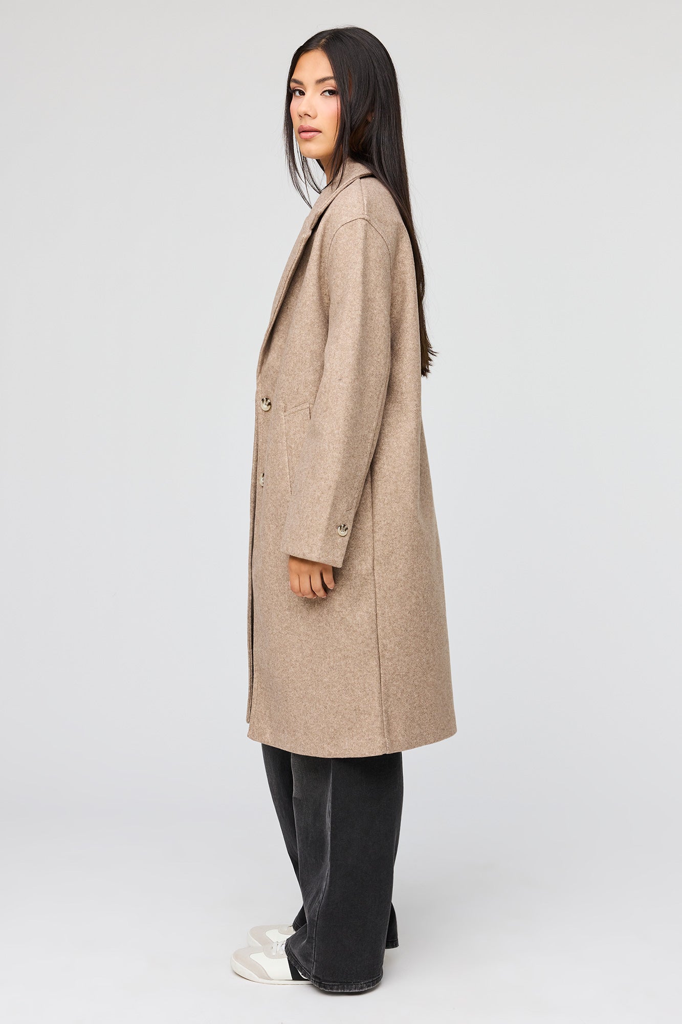 Faux Wool Coat
