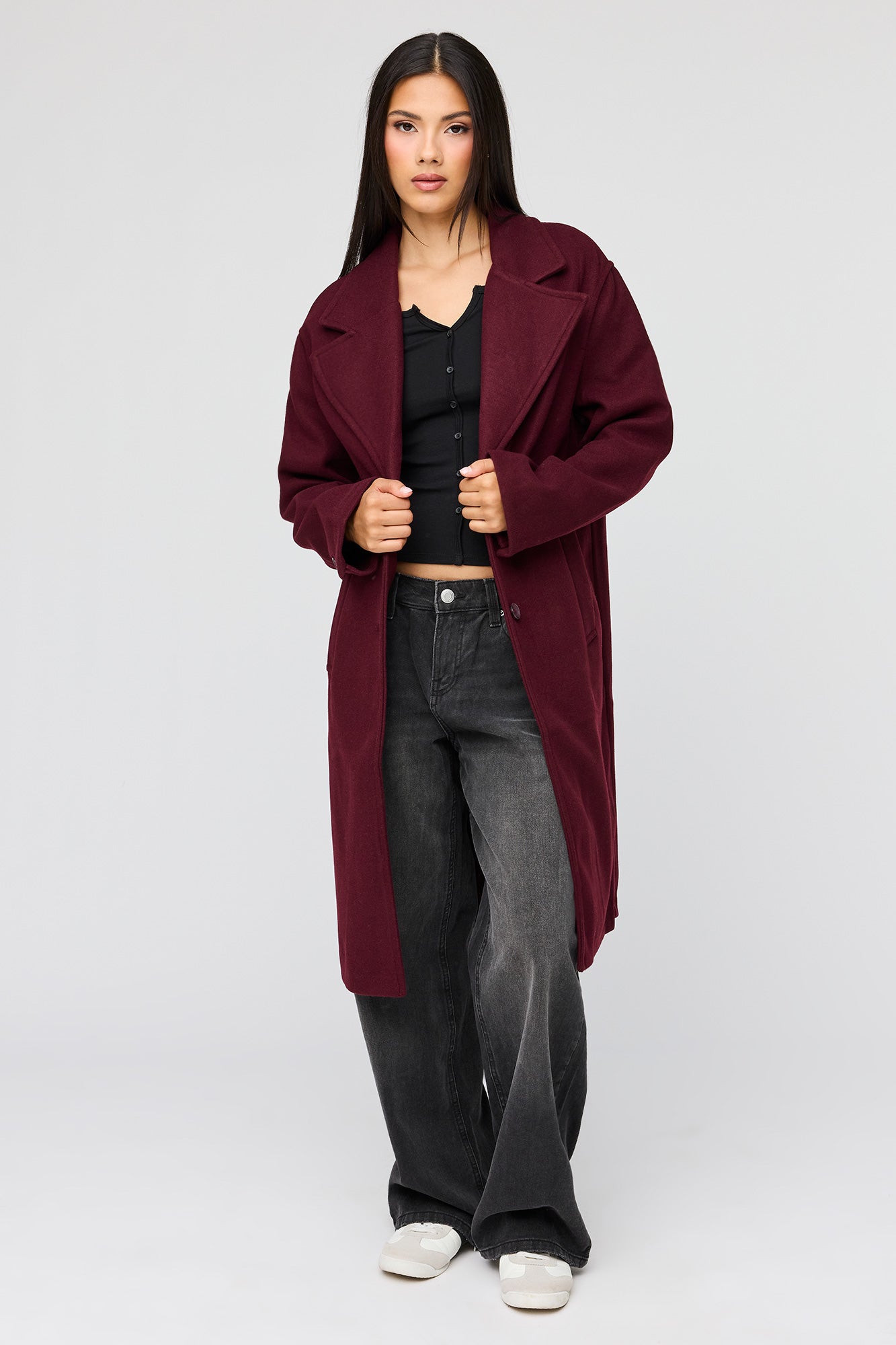 Faux Wool Coat