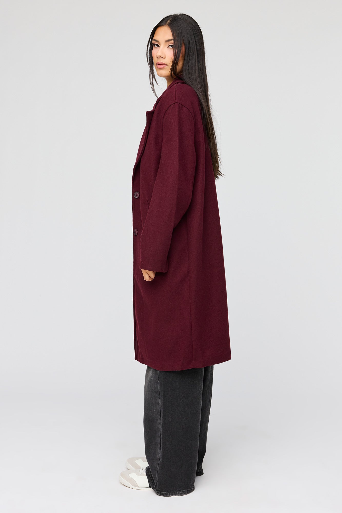 Faux Wool Coat