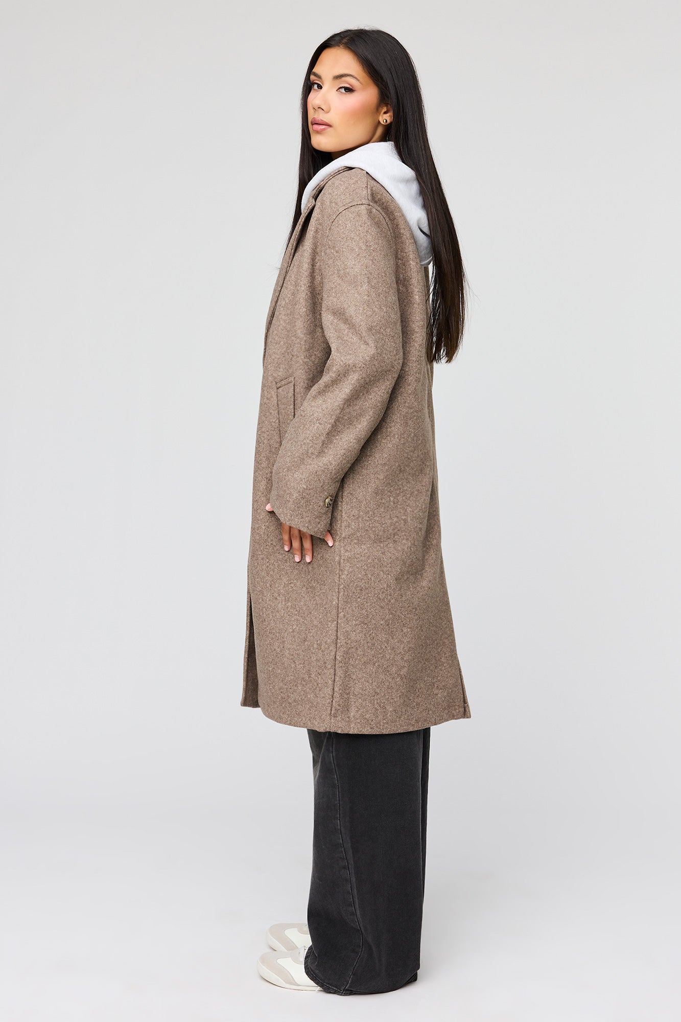 Faux Wool Coat