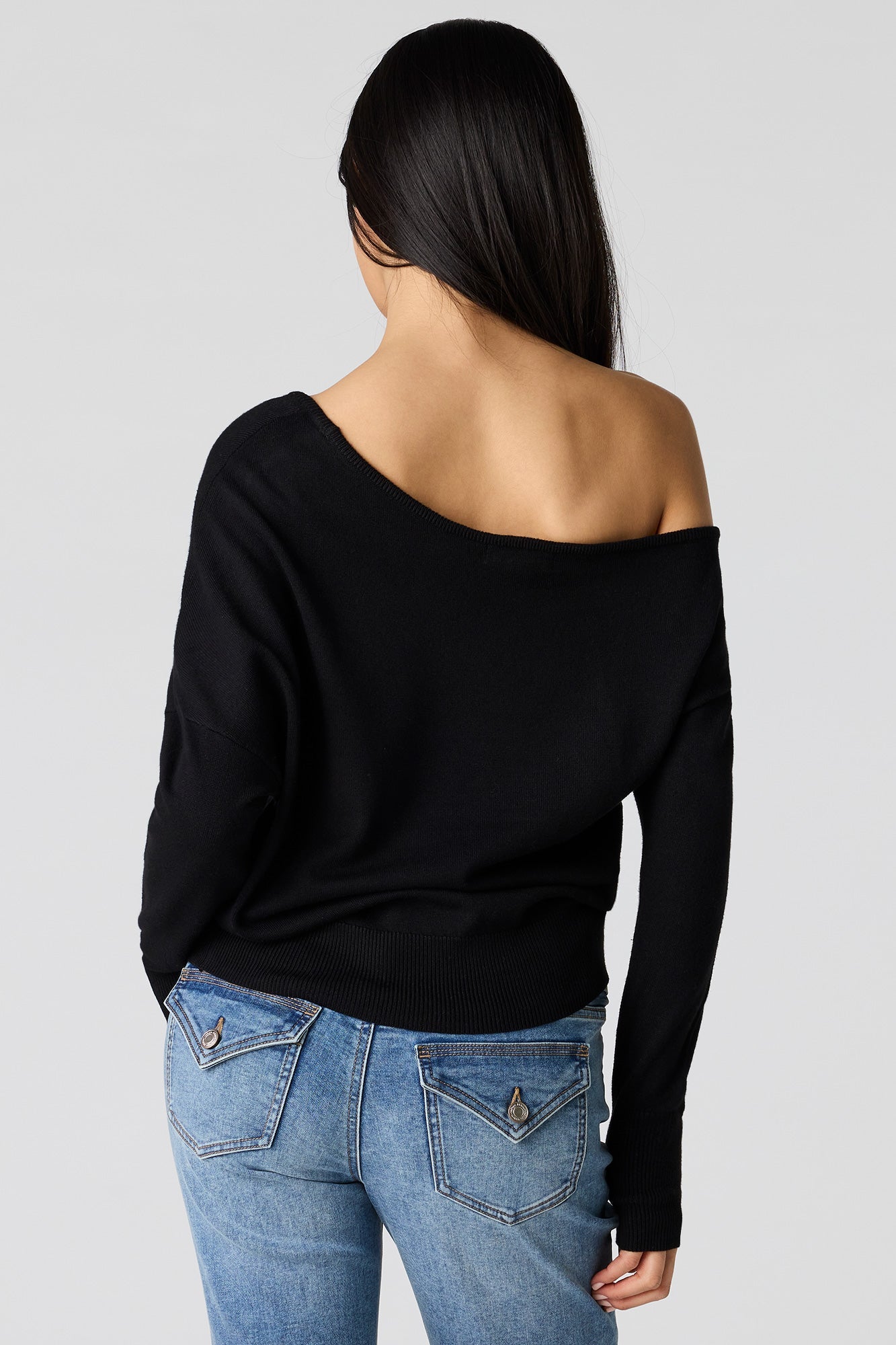 Off Shoulder Dolman Sweater