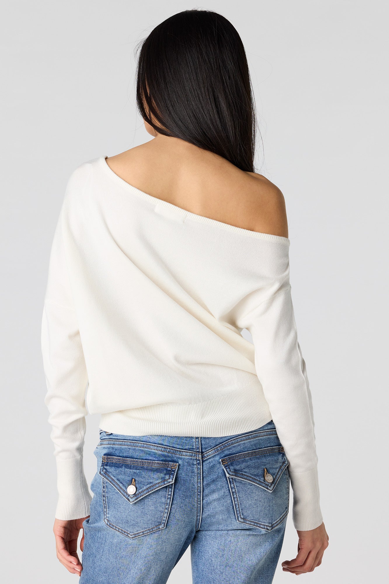 Off Shoulder Dolman Sweater