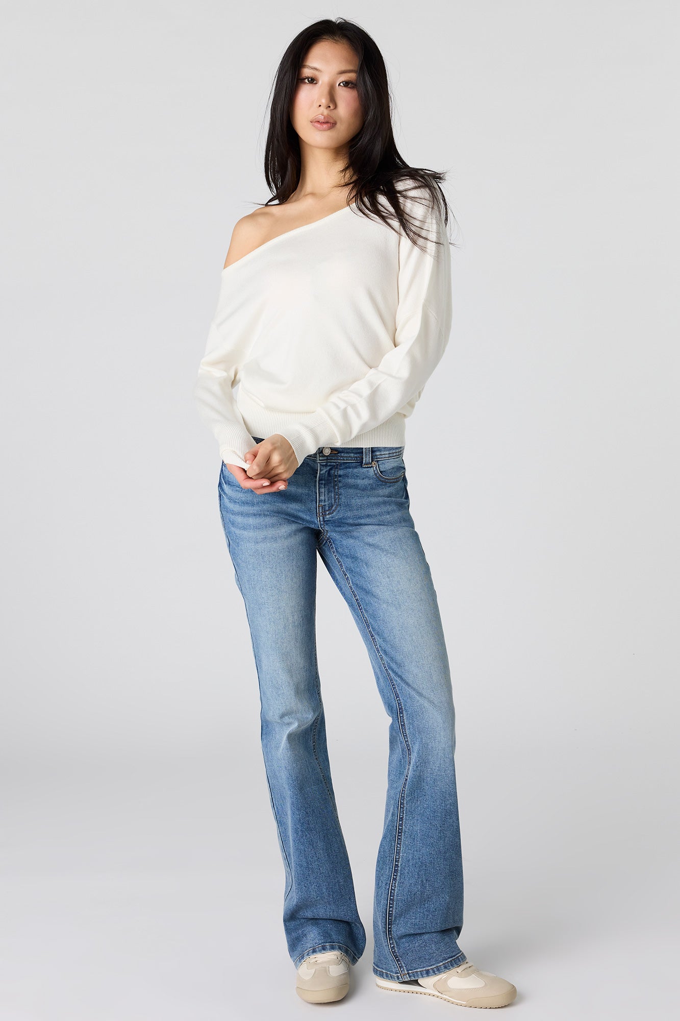 Off Shoulder Dolman Sweater