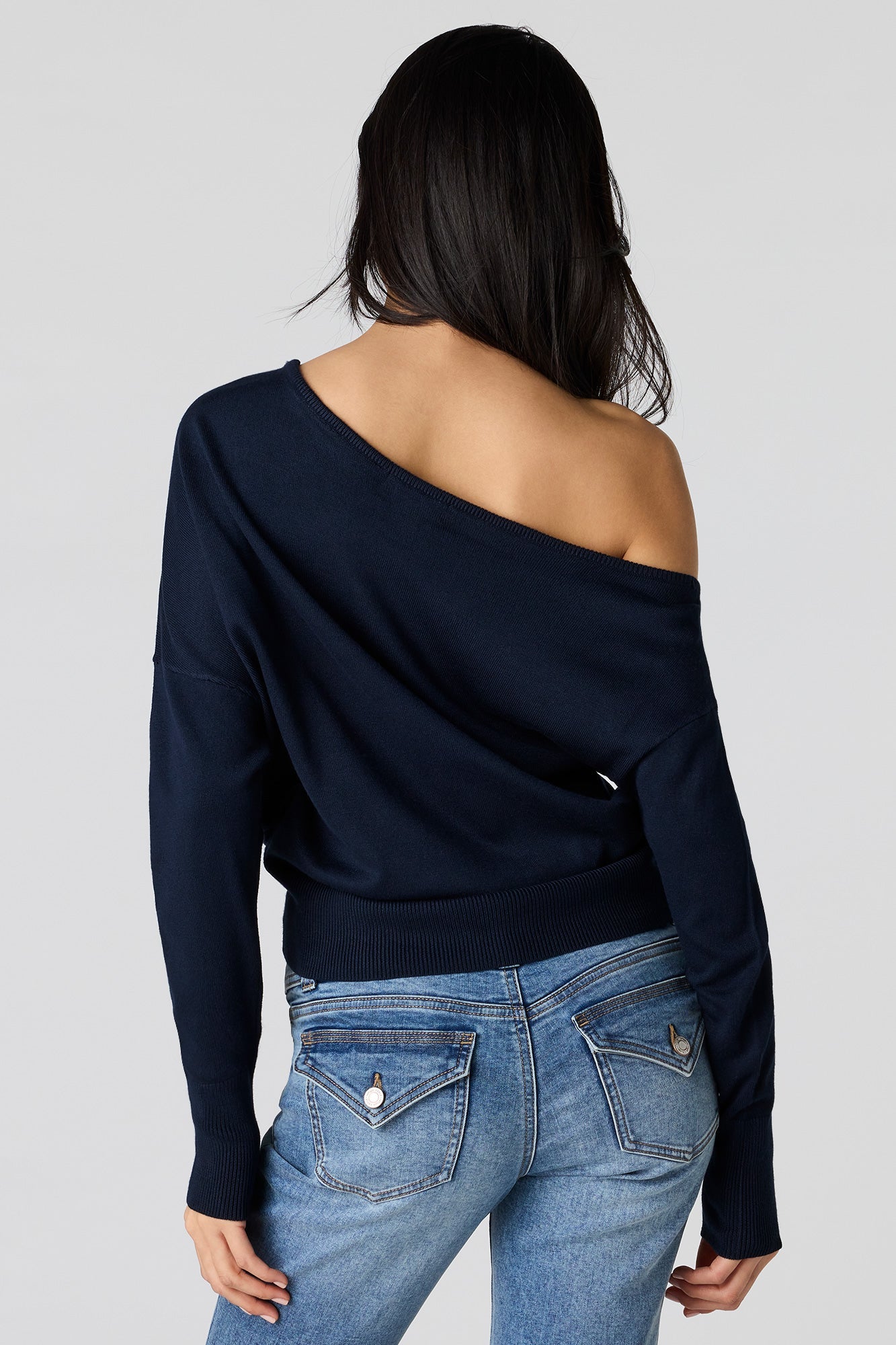 Off Shoulder Dolman Sweater