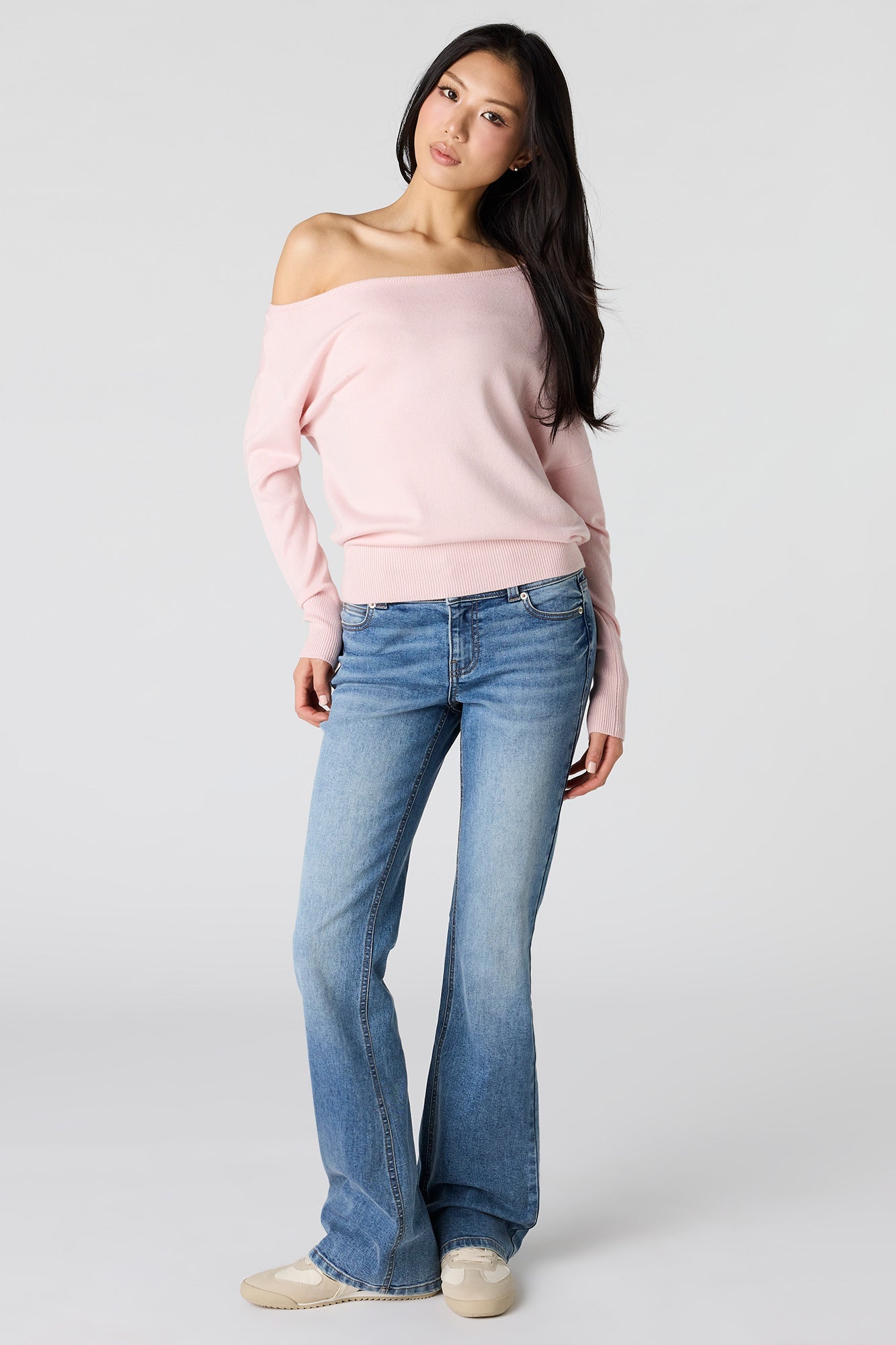 Off Shoulder Dolman Sweater