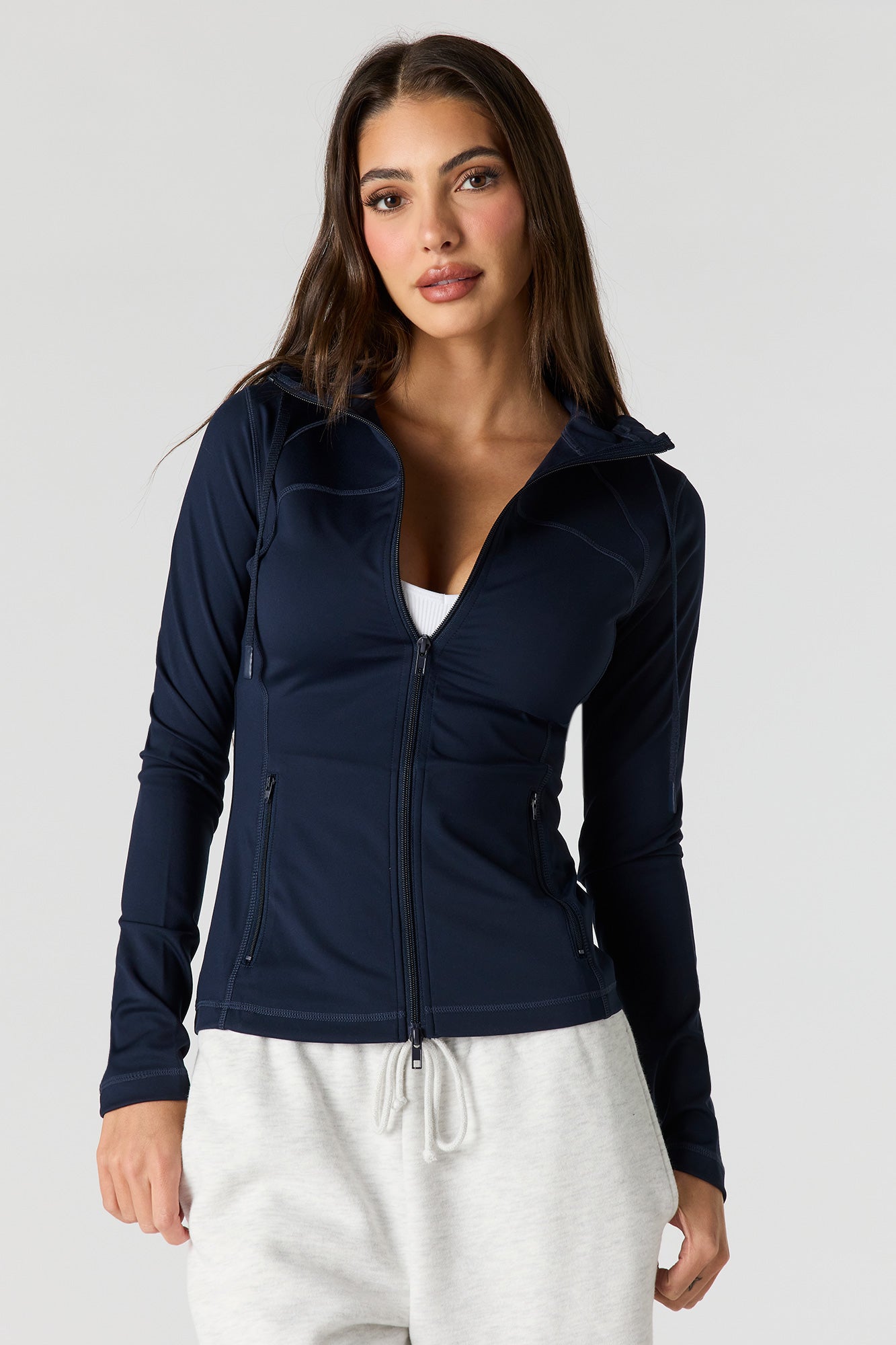 Sommer Ray Ultra Sculpt Hooded Zip Jacket