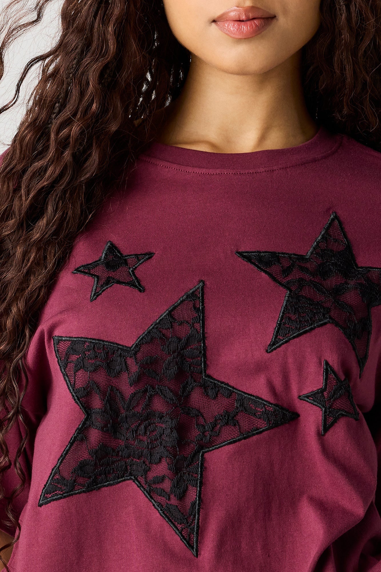 Rhinestone Graphic Boyfriend T-Shirt