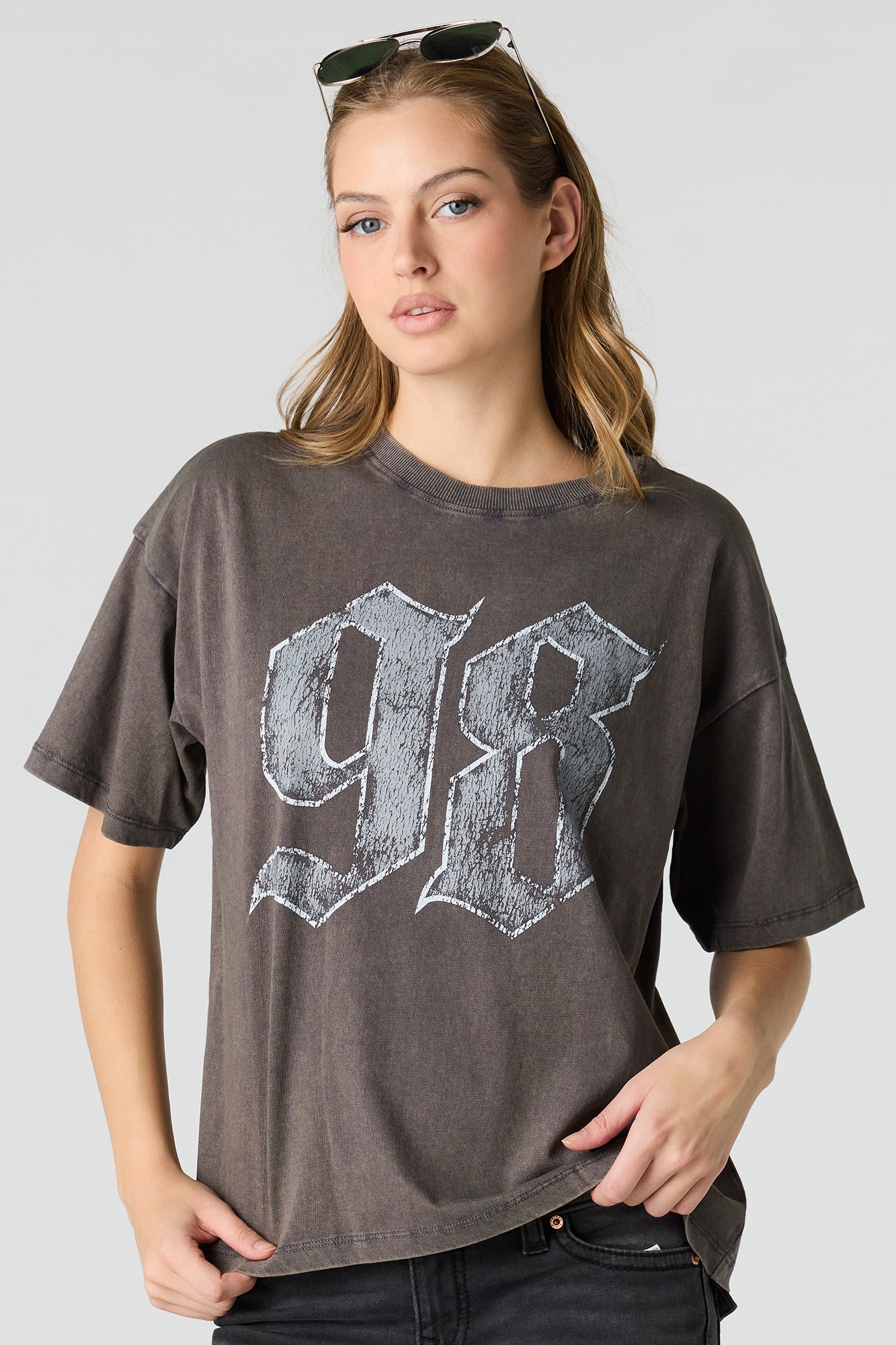 Washed Graphic Boyfriend T-Shirt